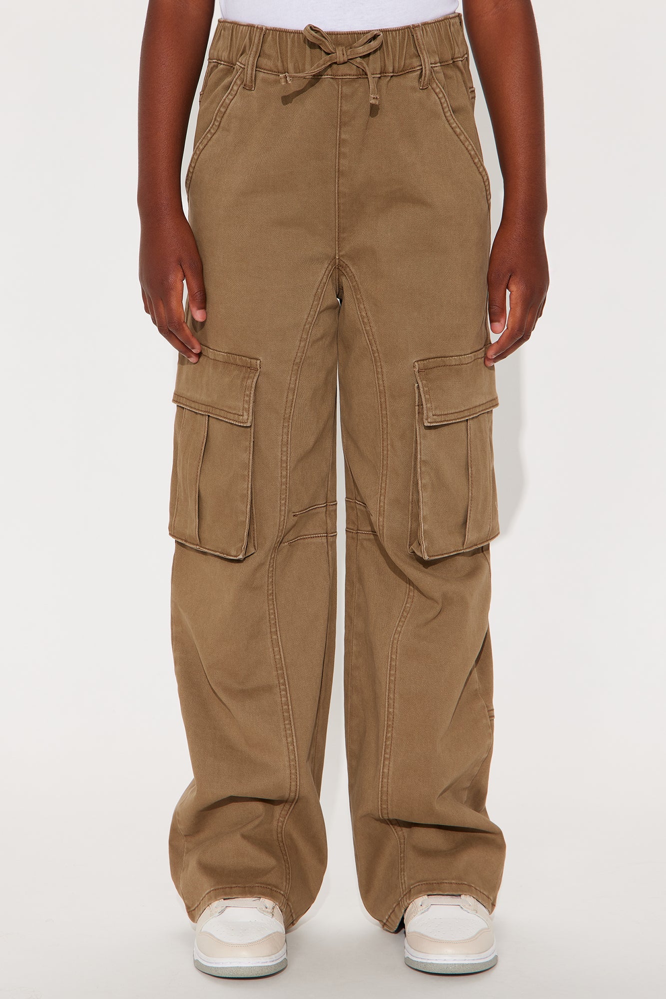 Mini Portland Washed Cargo Pant - Brown