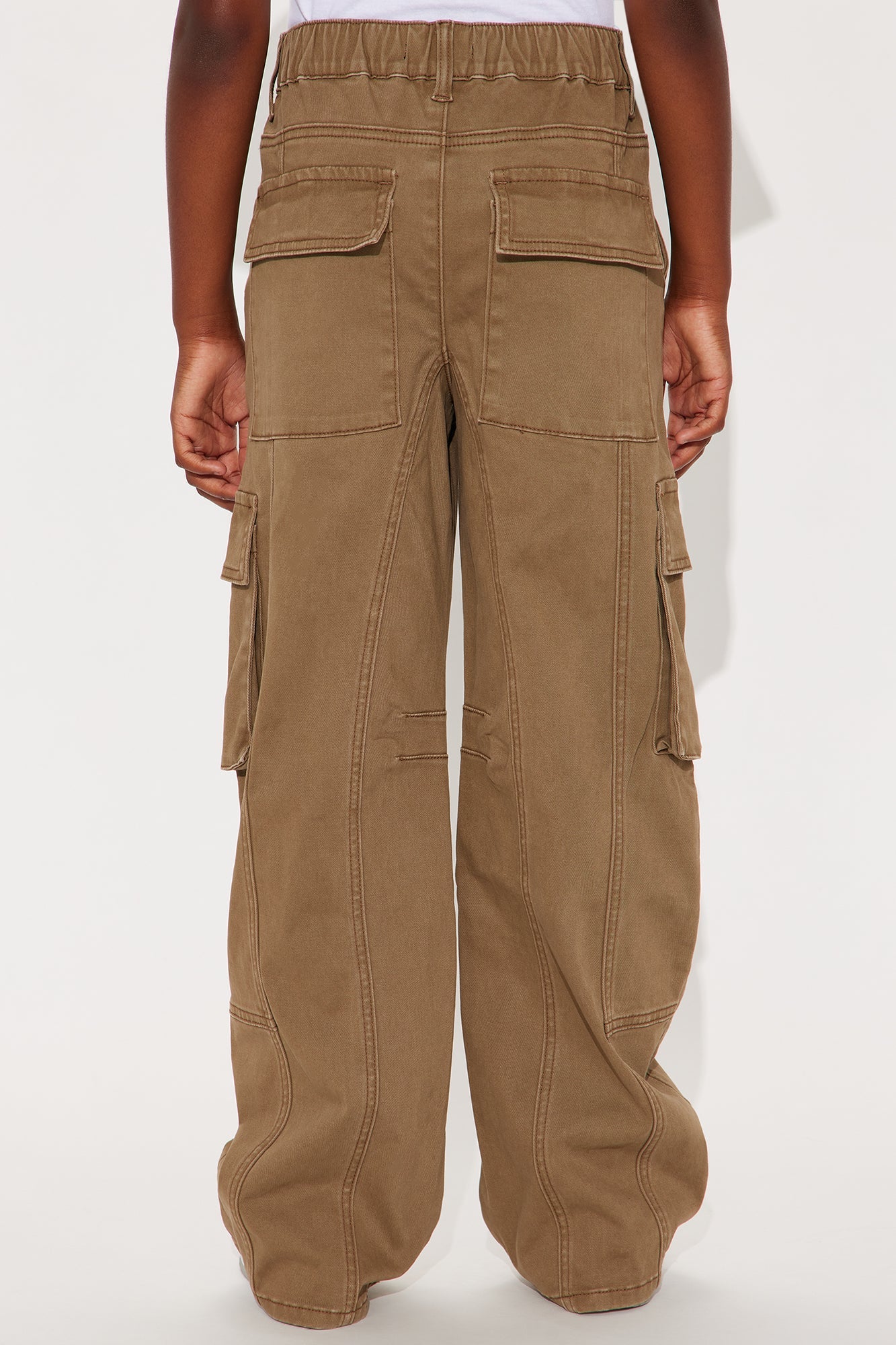 Mini Portland Washed Cargo Pant - Brown