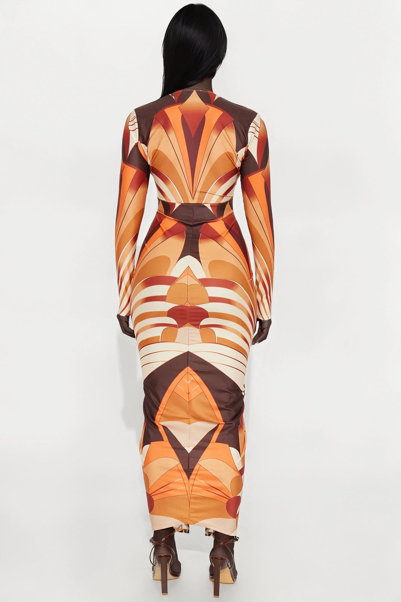 Camilla Maxi Dress - Brown/combo