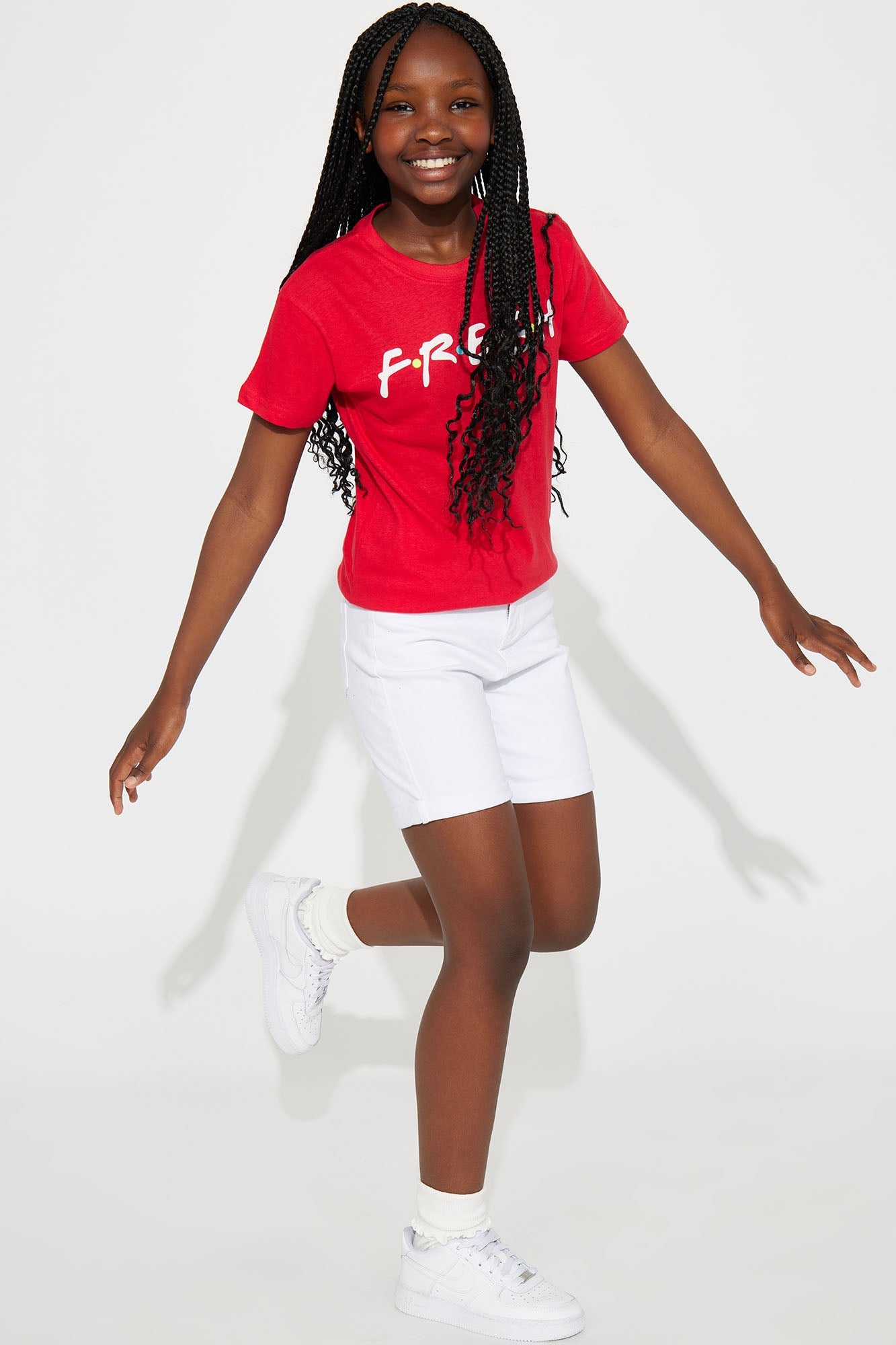 Mini Fresh And New Screen Tee - Red