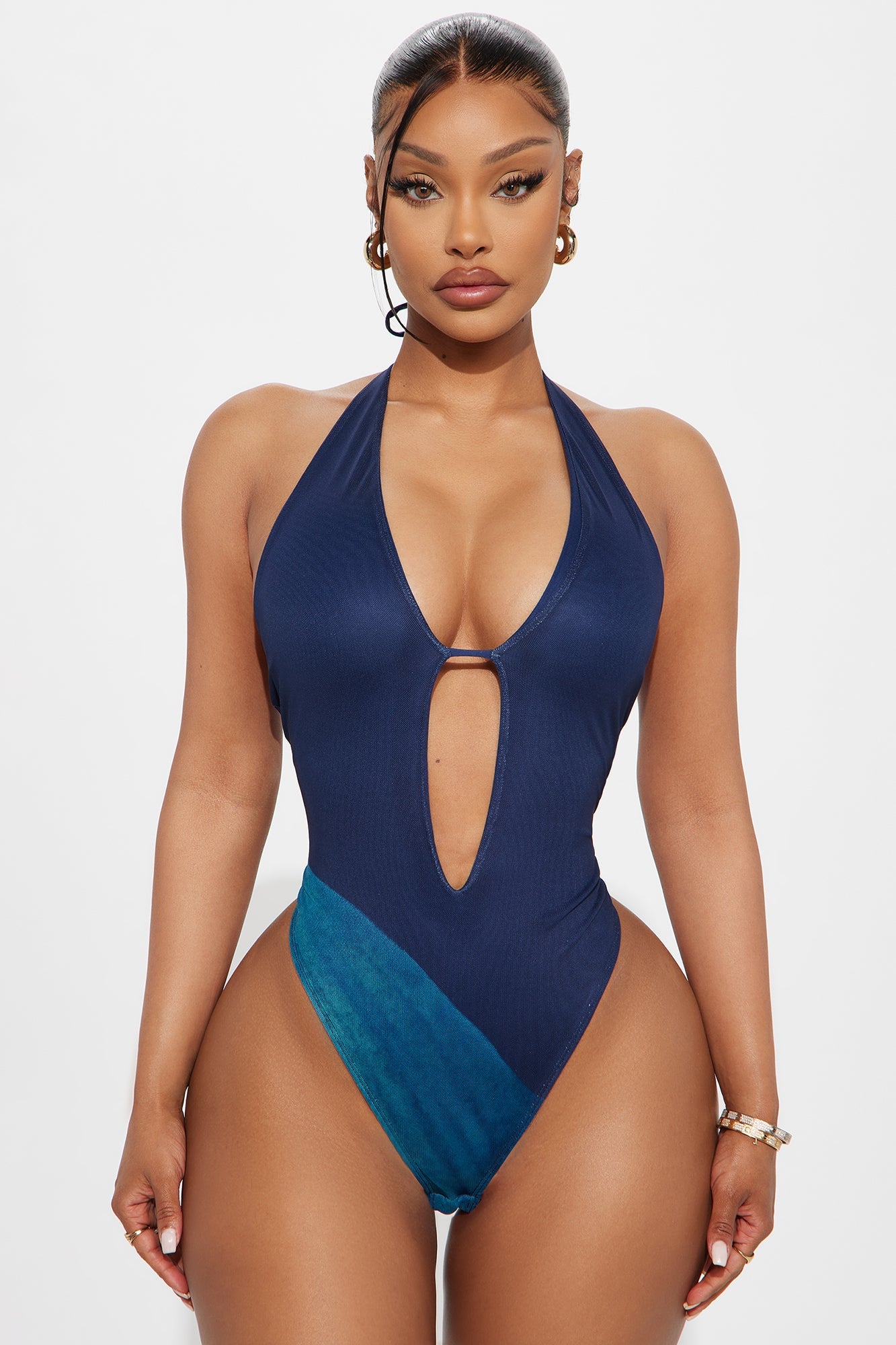 Midnight Orchid Mesh Skirt Set - Teal/combo