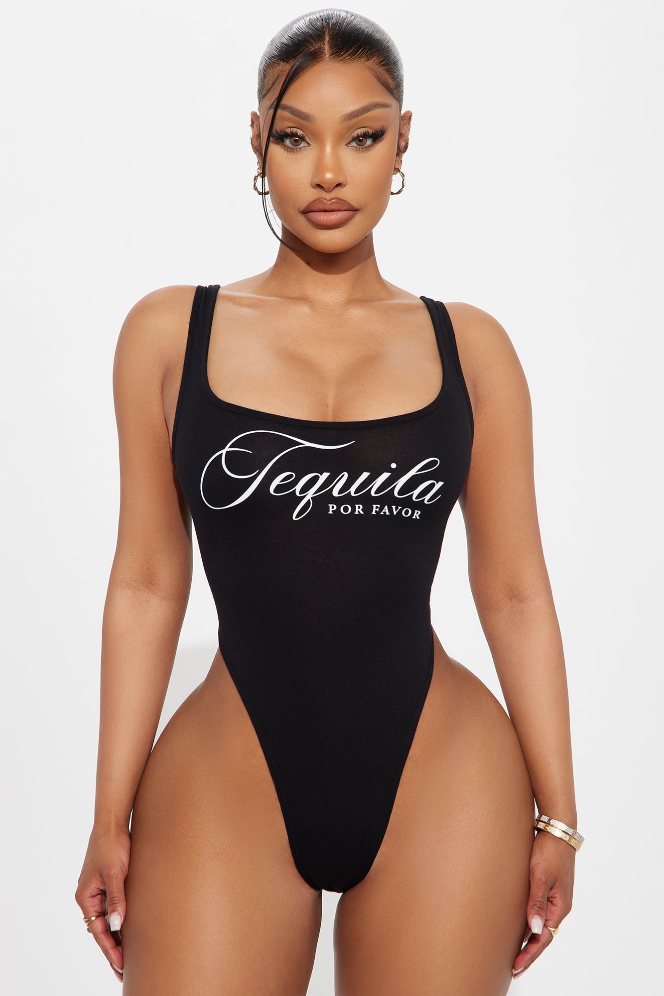 Tequila Por Favor Bodysuit - Black