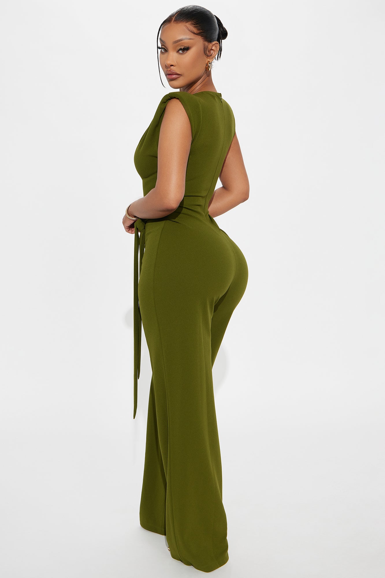 On Point Jumpsuit - Olive