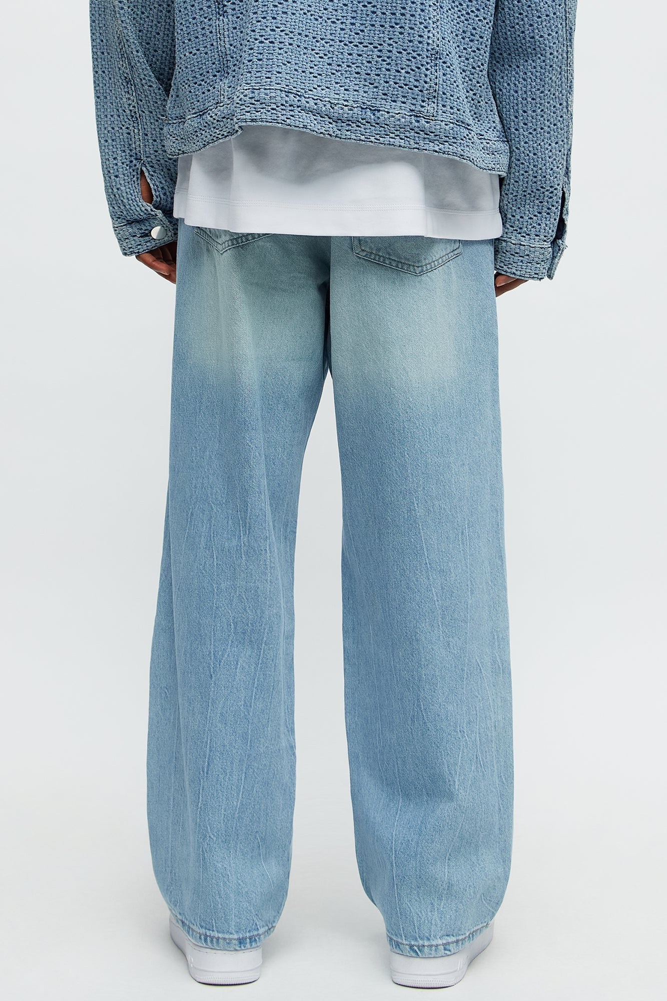 Seen Clean Baggy Jeans - Light Blue Wash