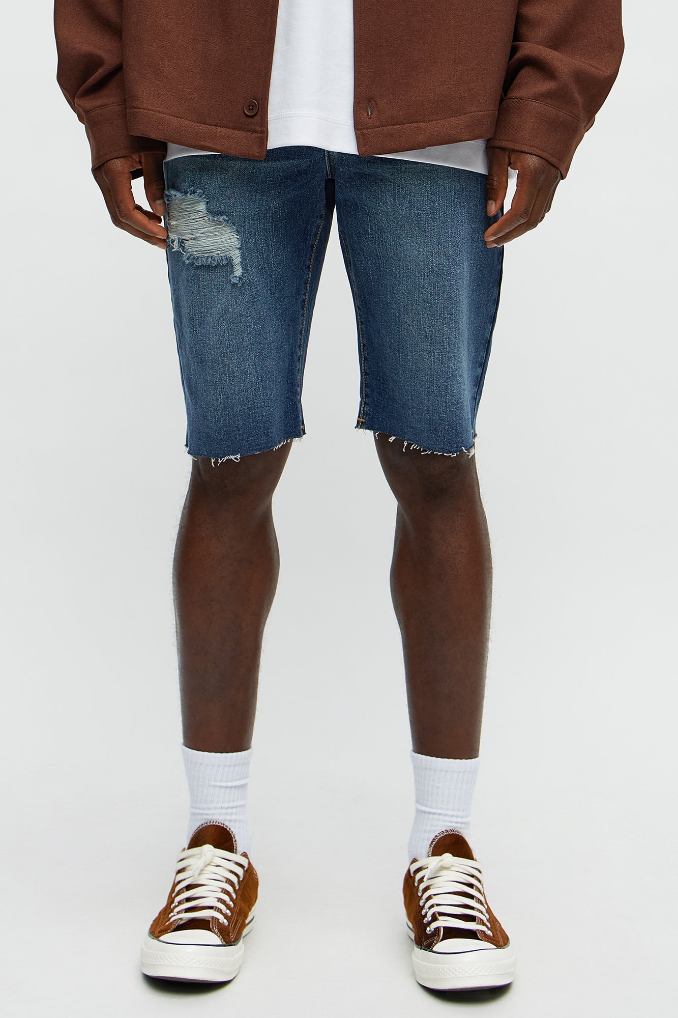Earl Denim Shorts - Dark Wash