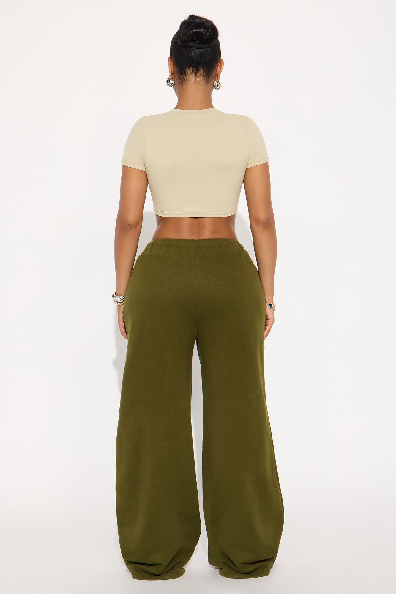 Second Skin Double Lined Super Cropped Tee - Stone