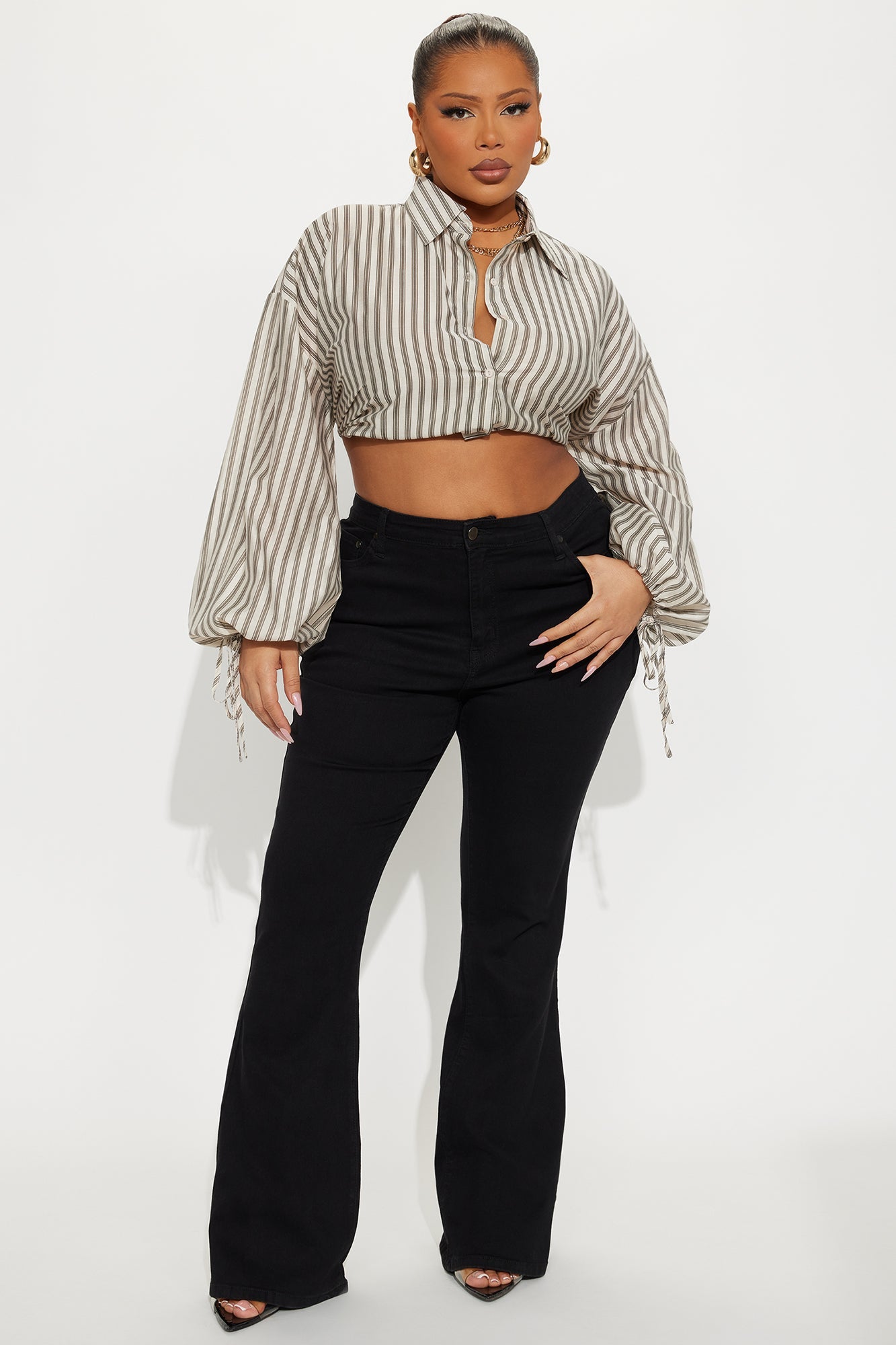 Everyday Low Rise Flare Denim Jeans - Black