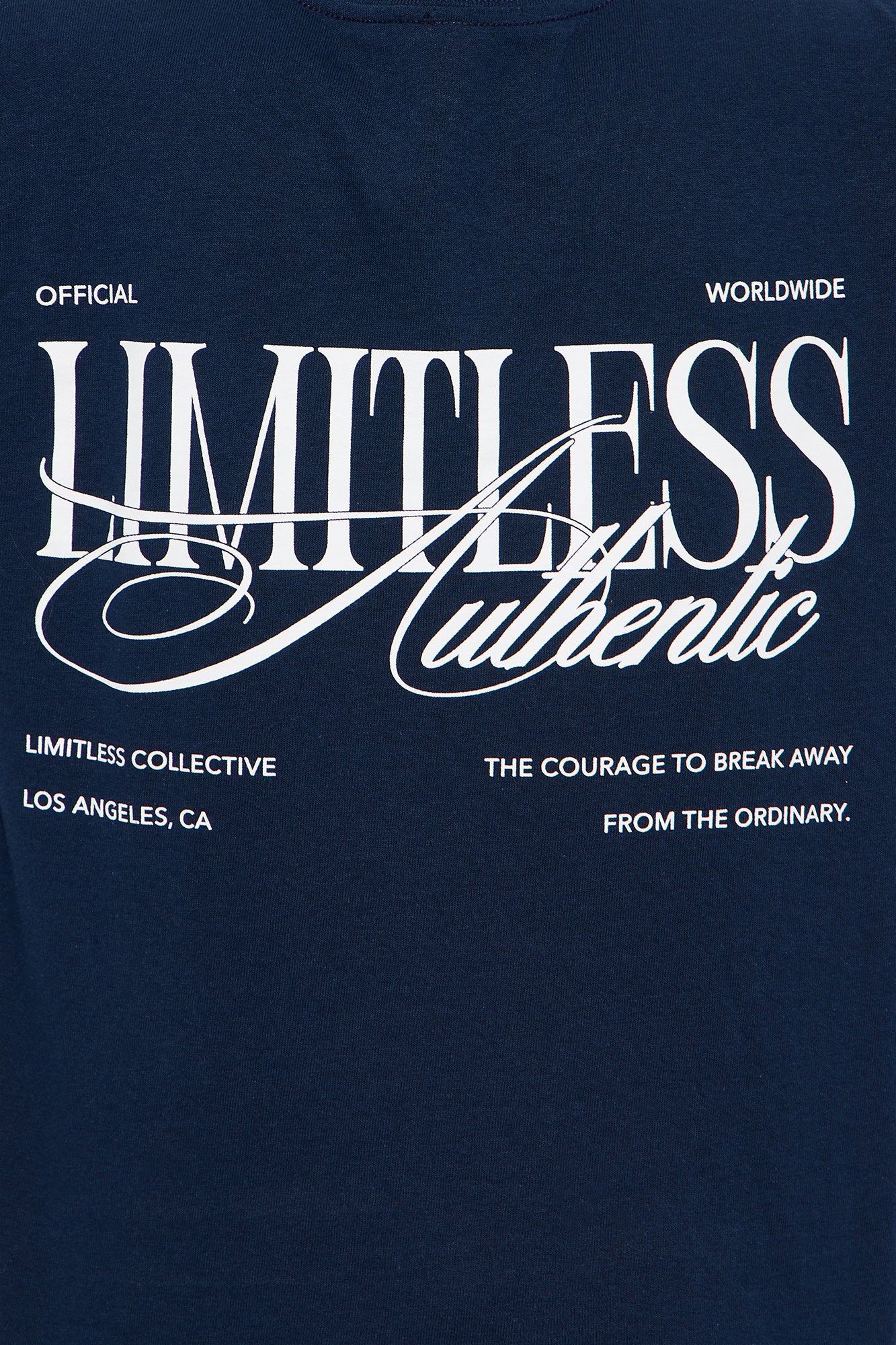 Mini Limitless Authenticity Short Sleeve Front/Back Tee - Blue