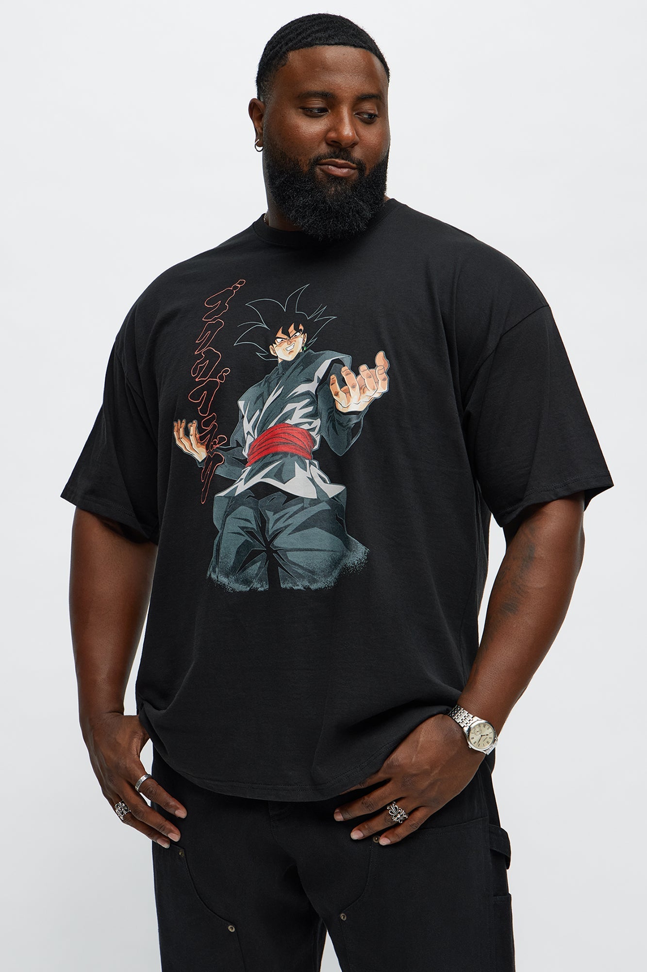 Dragon Ball Super Black Short Sleeve Tee - Black