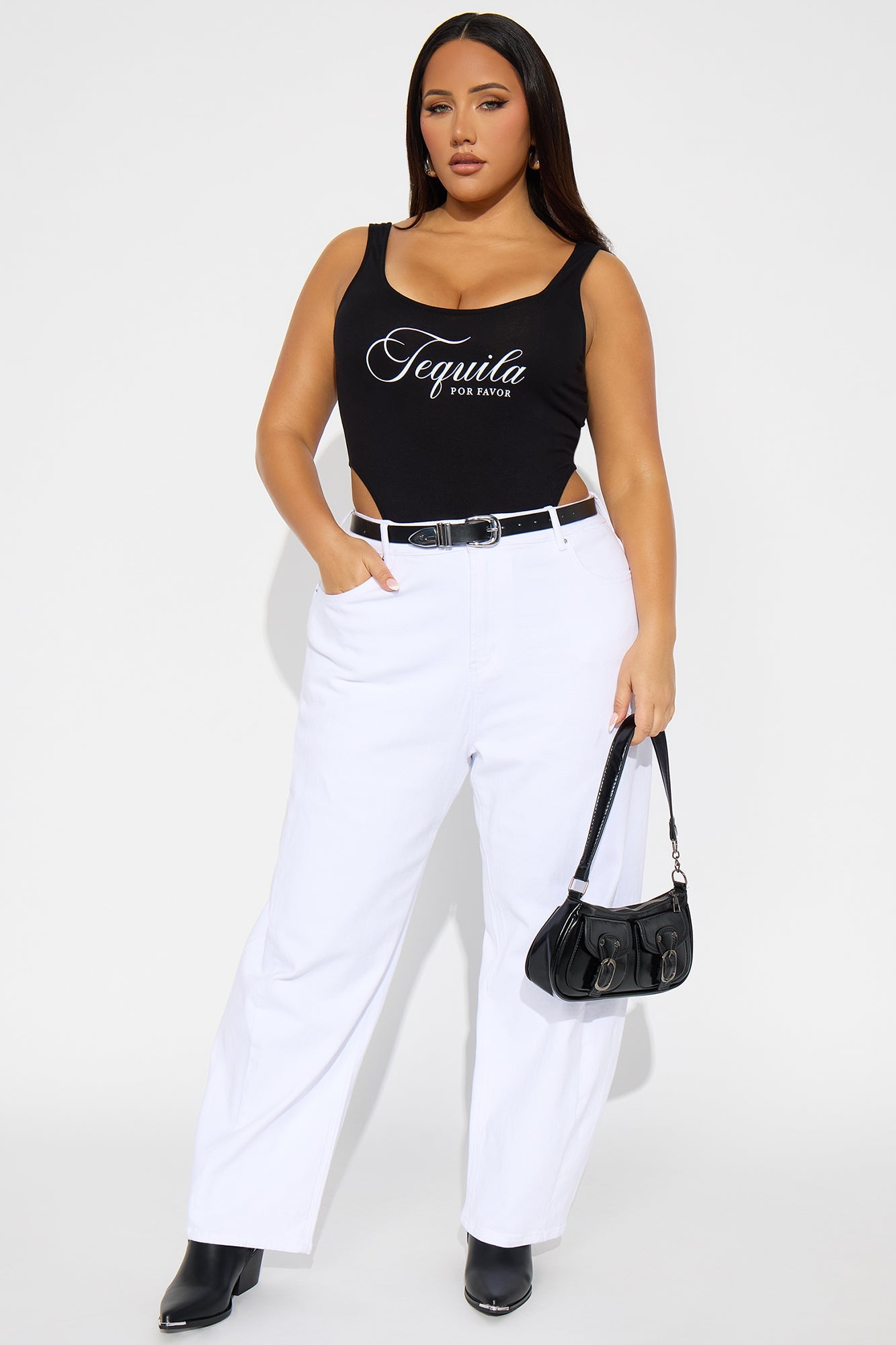 Tequila Por Favor Bodysuit - Black