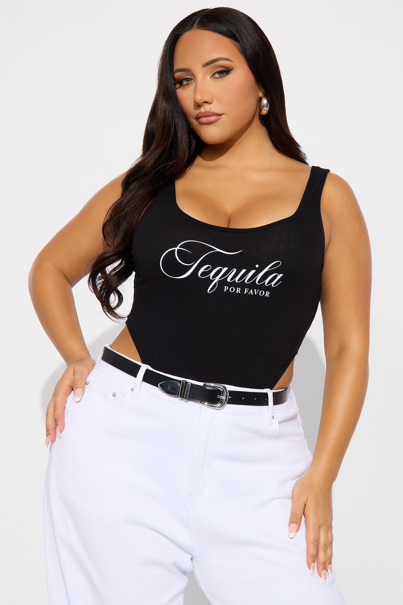 Tequila Por Favor Bodysuit - Black