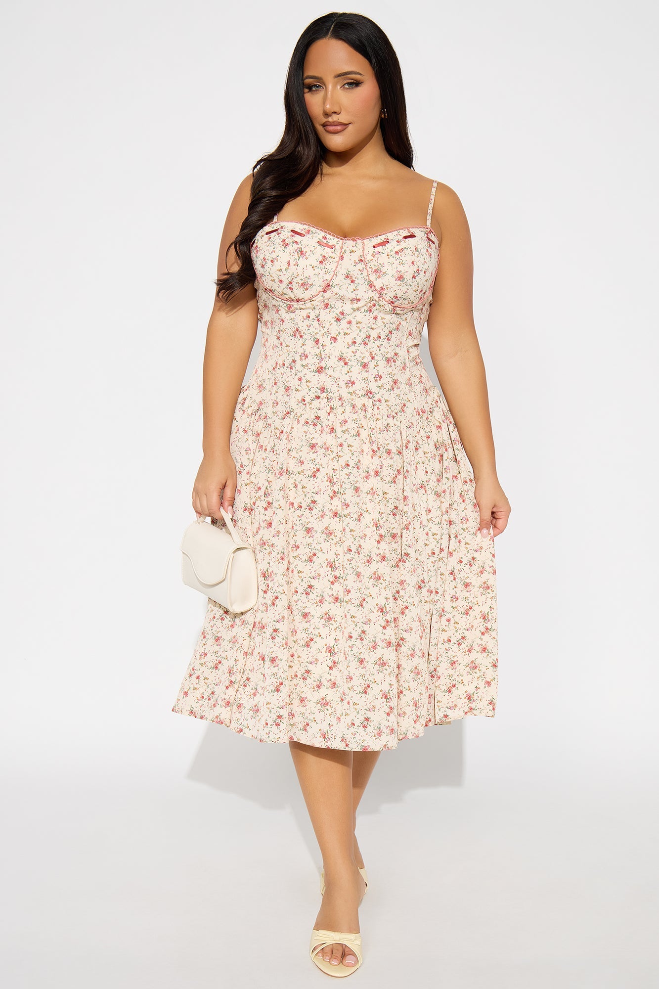Tabitha Floral Midi Dress - Multi Color