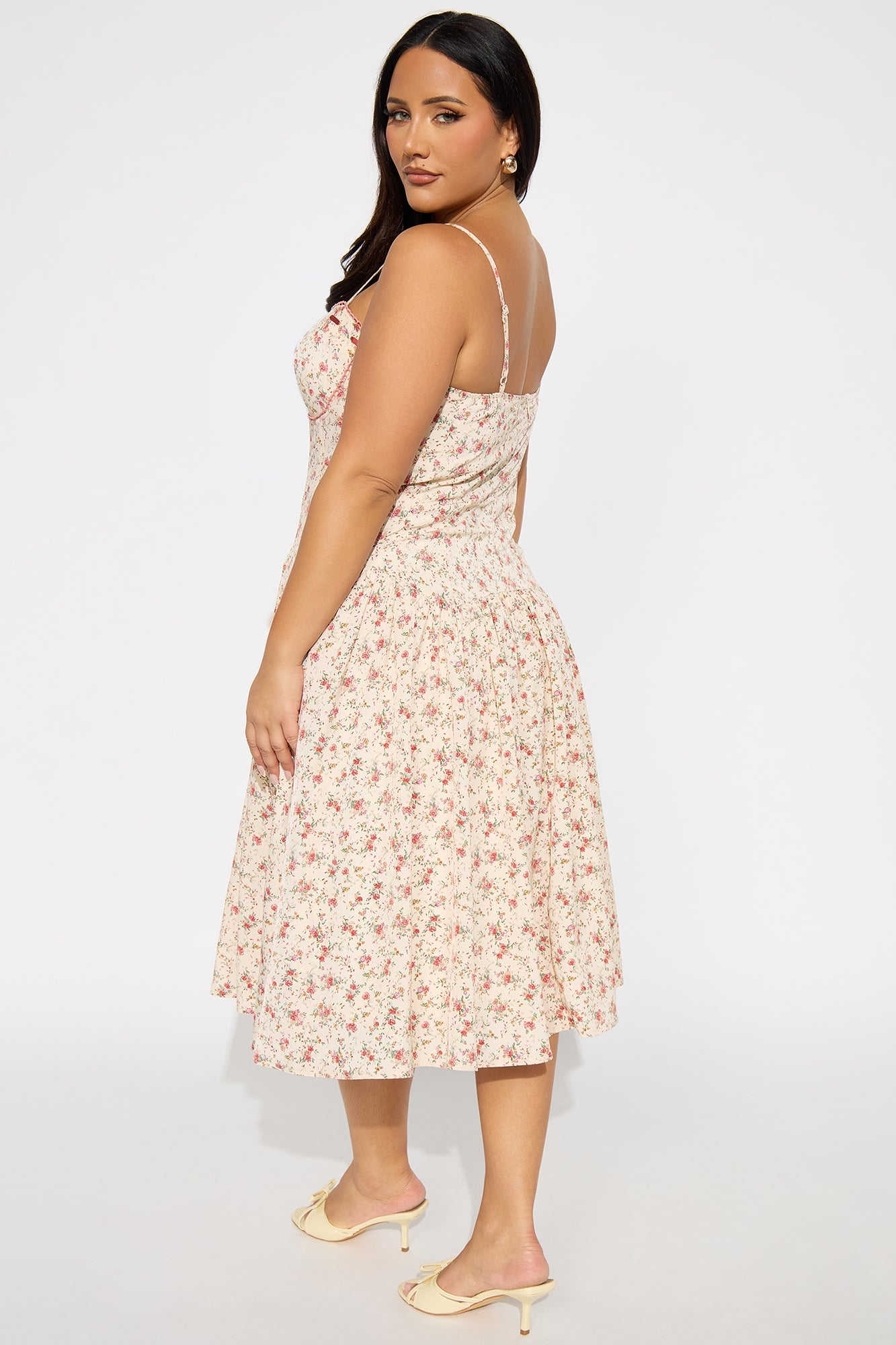 Tabitha Floral Midi Dress - Multi Color