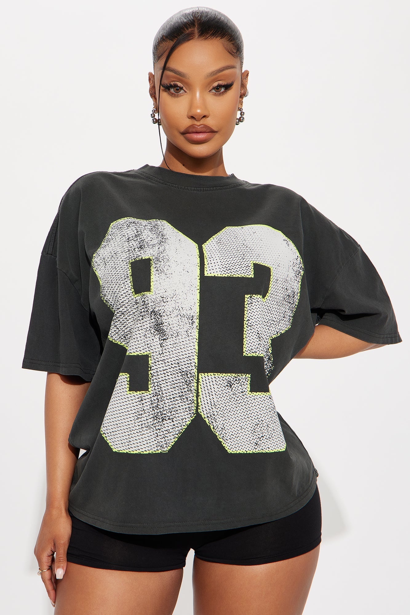 The Big 93 Washed Tee - Black Wash