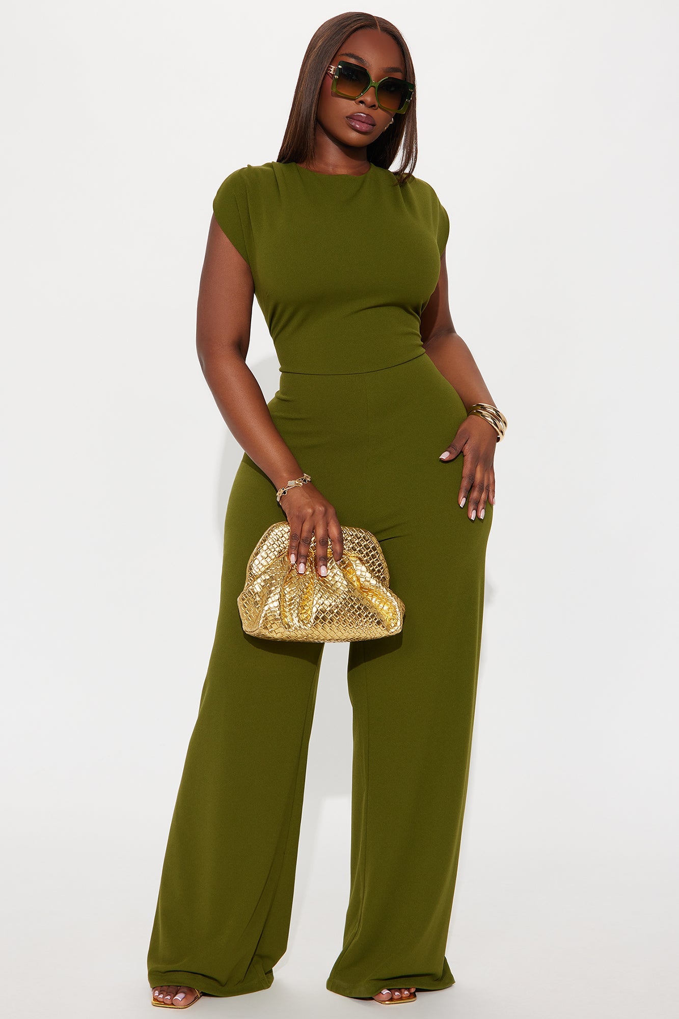 On Point Jumpsuit - Olive