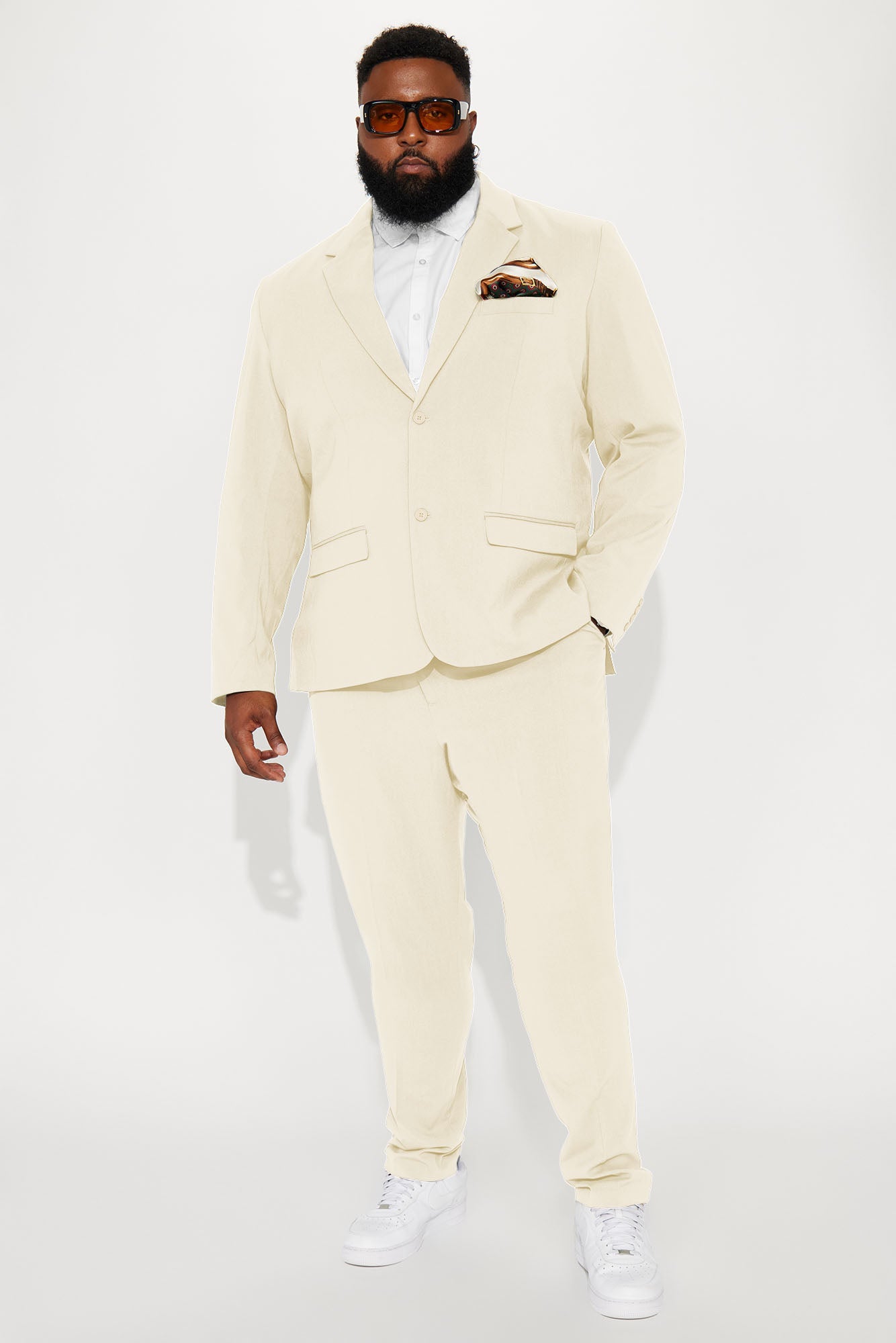 The Modern Stretch Suit Jacket - Cream