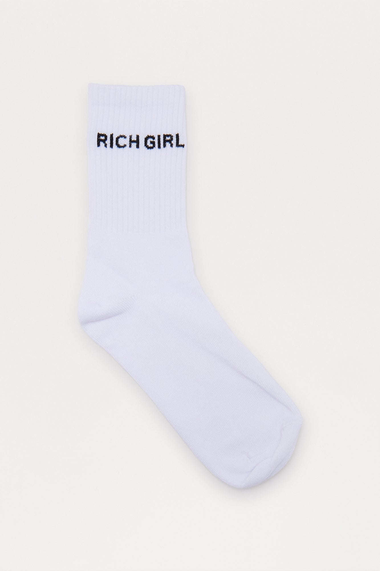 Mini Rich Girl Socks - White/Black