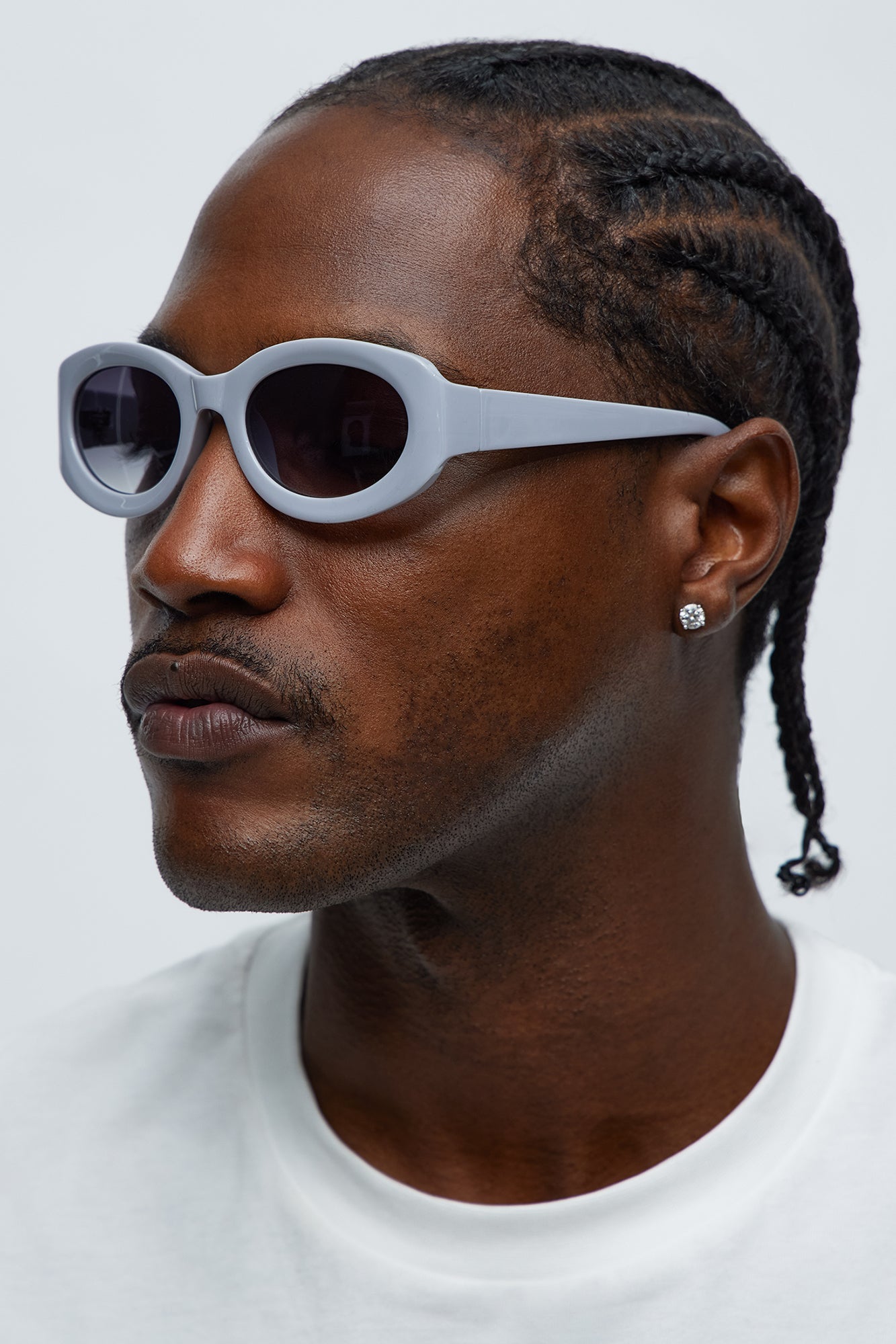 Round Eyes Sunglasses - Grey