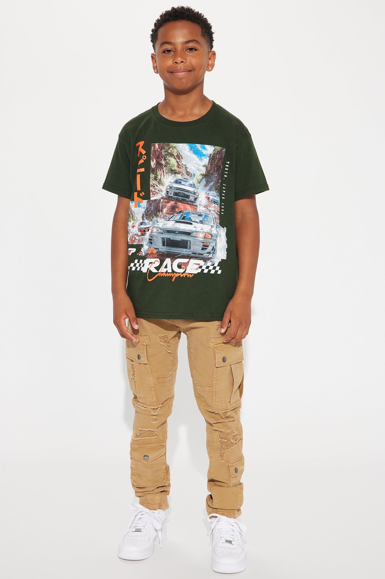 Mini Came To Explore Around Cargo Jean - Khaki