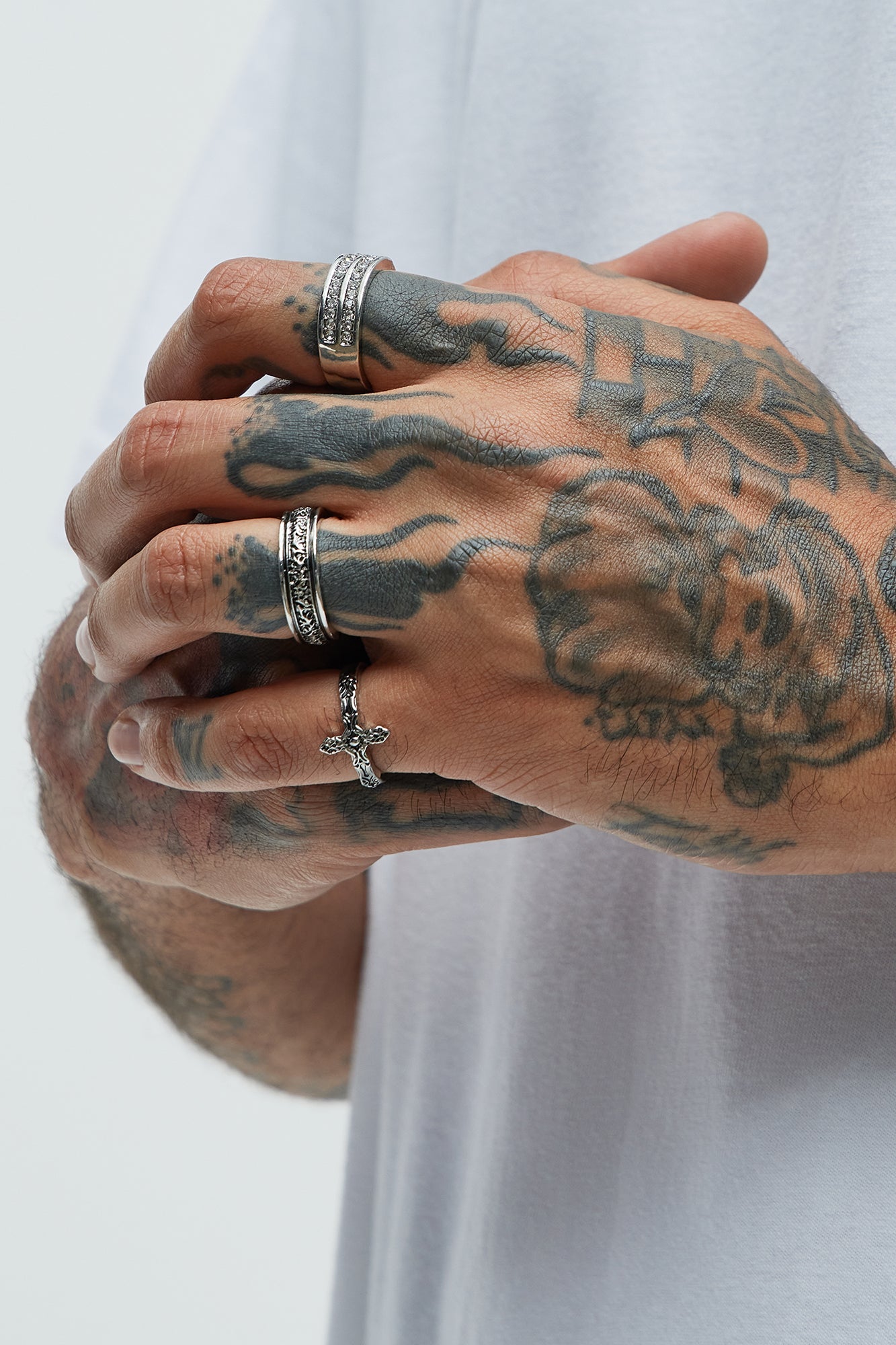 Born Brilliant Ring Set - Silver