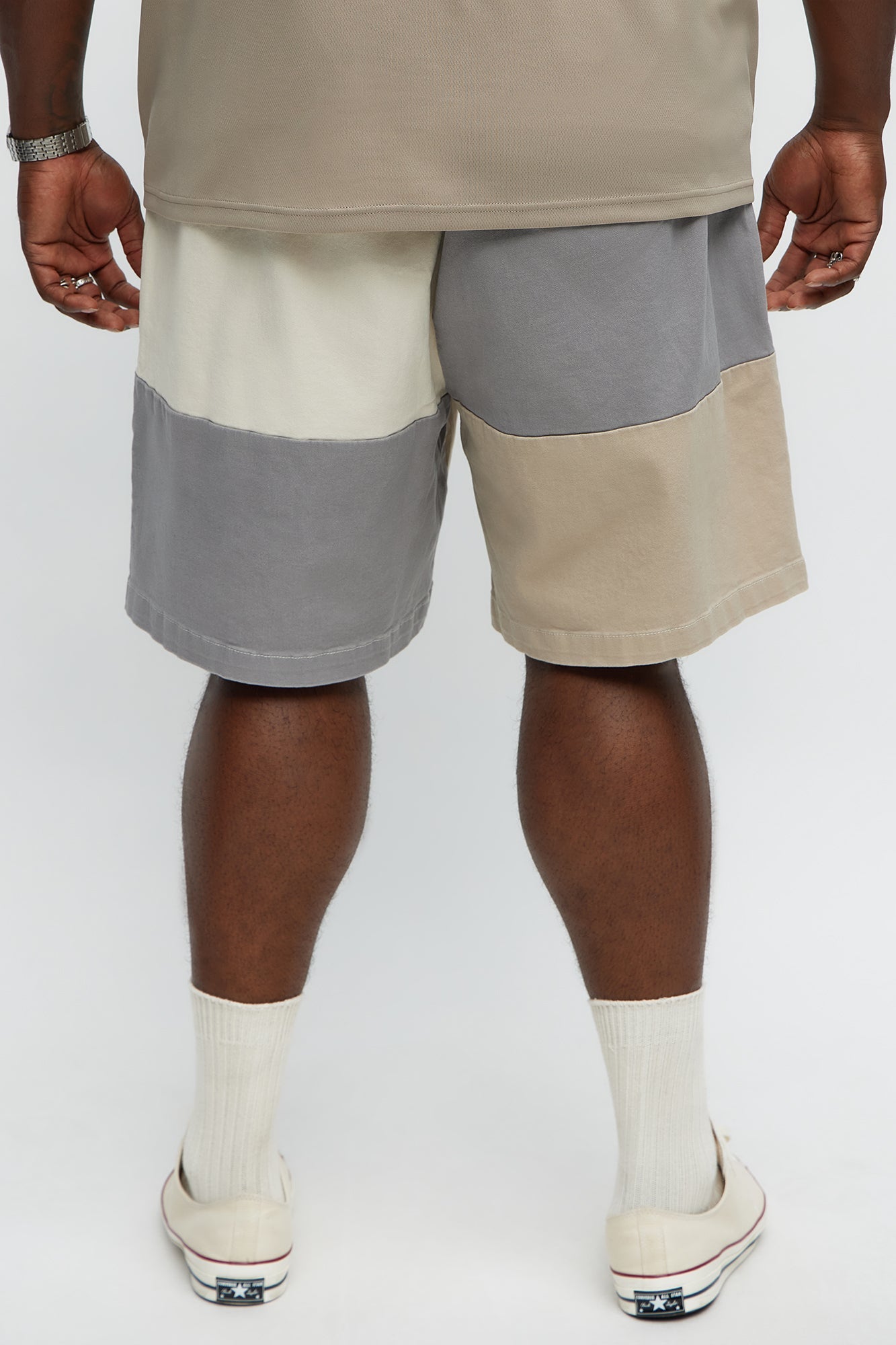 Blocked Again Shorts - Grey/combo