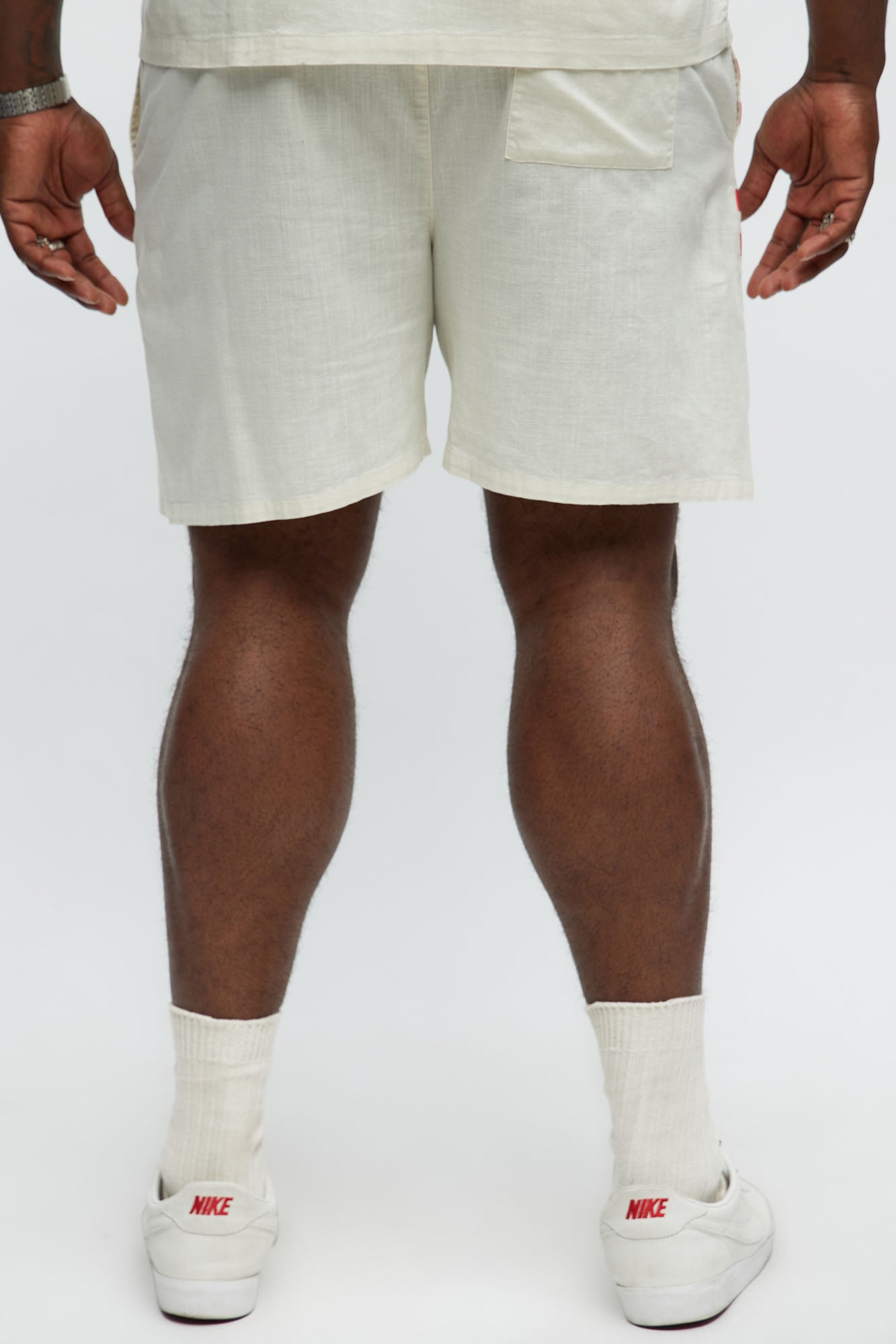 Florida Oranges Relaxed Drawstring Short - Cream