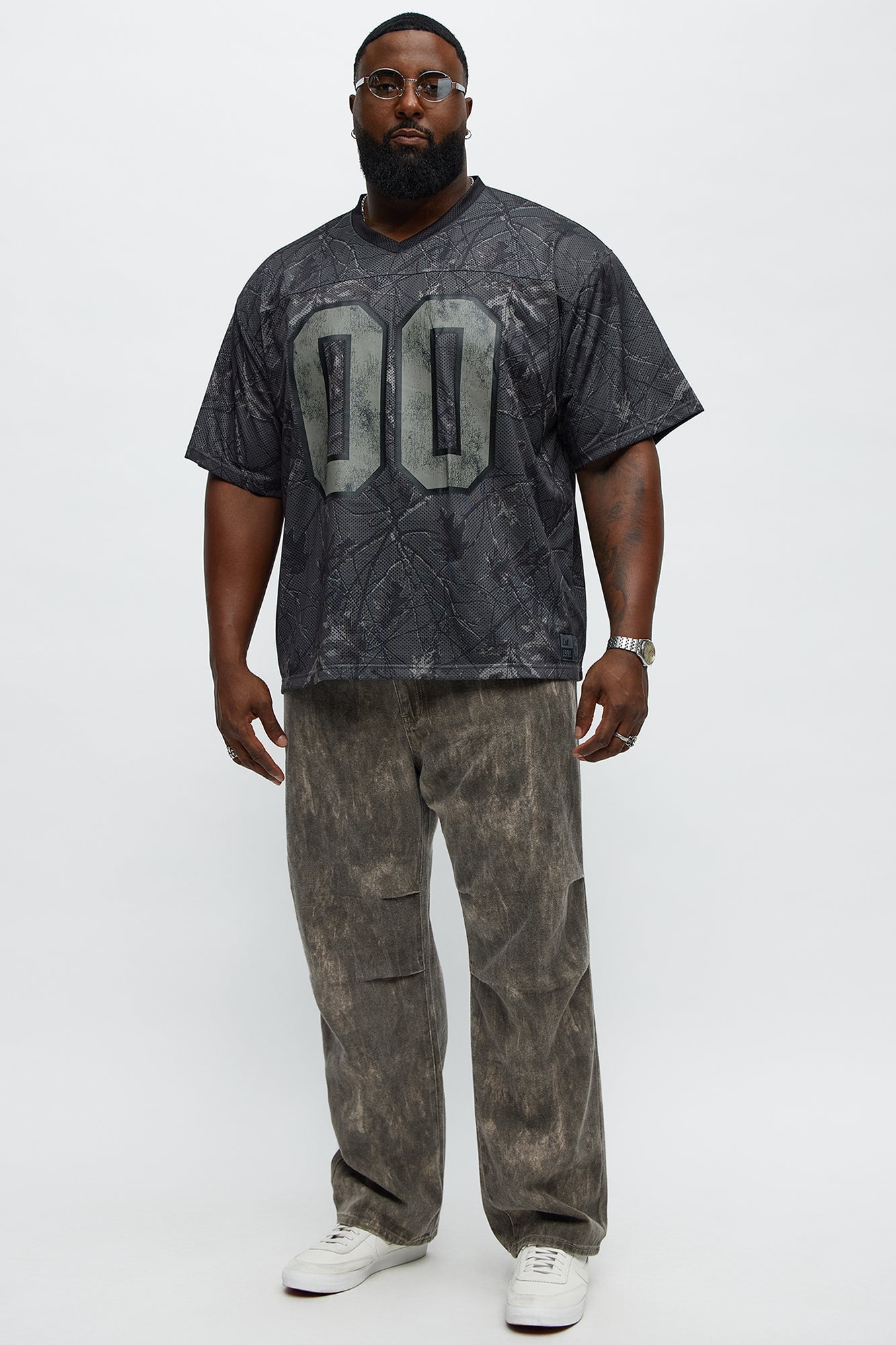 Short Sleeve Camo Jersey - Black