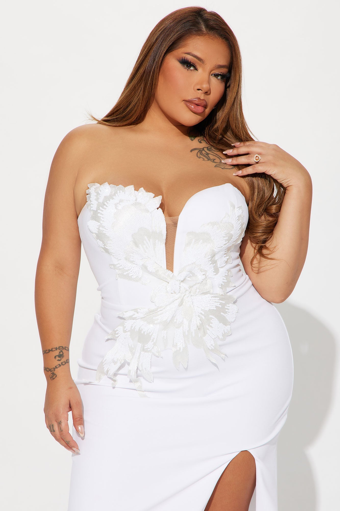 White Swan Maxi Dress - White