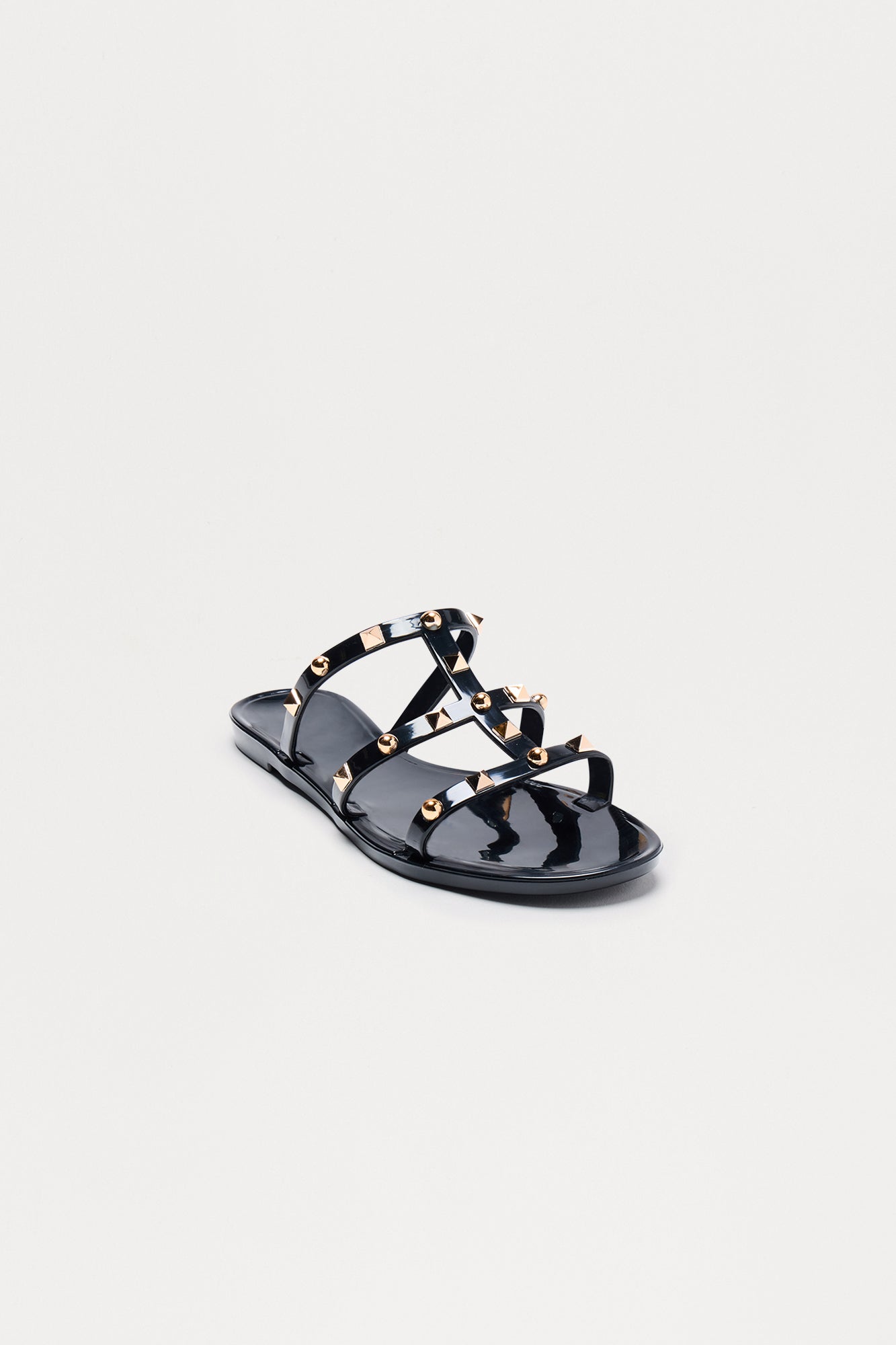 Eira Studded Sandals - Black