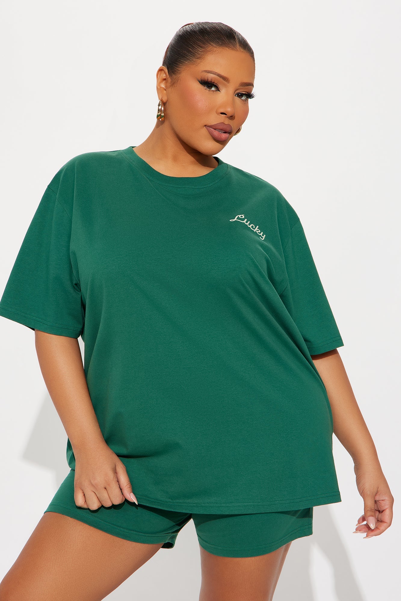 Feeling Lucky Short Set - Hunter