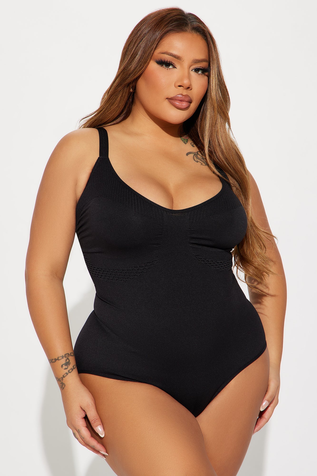 Snatched Body Shapewear Bodysuit - Black