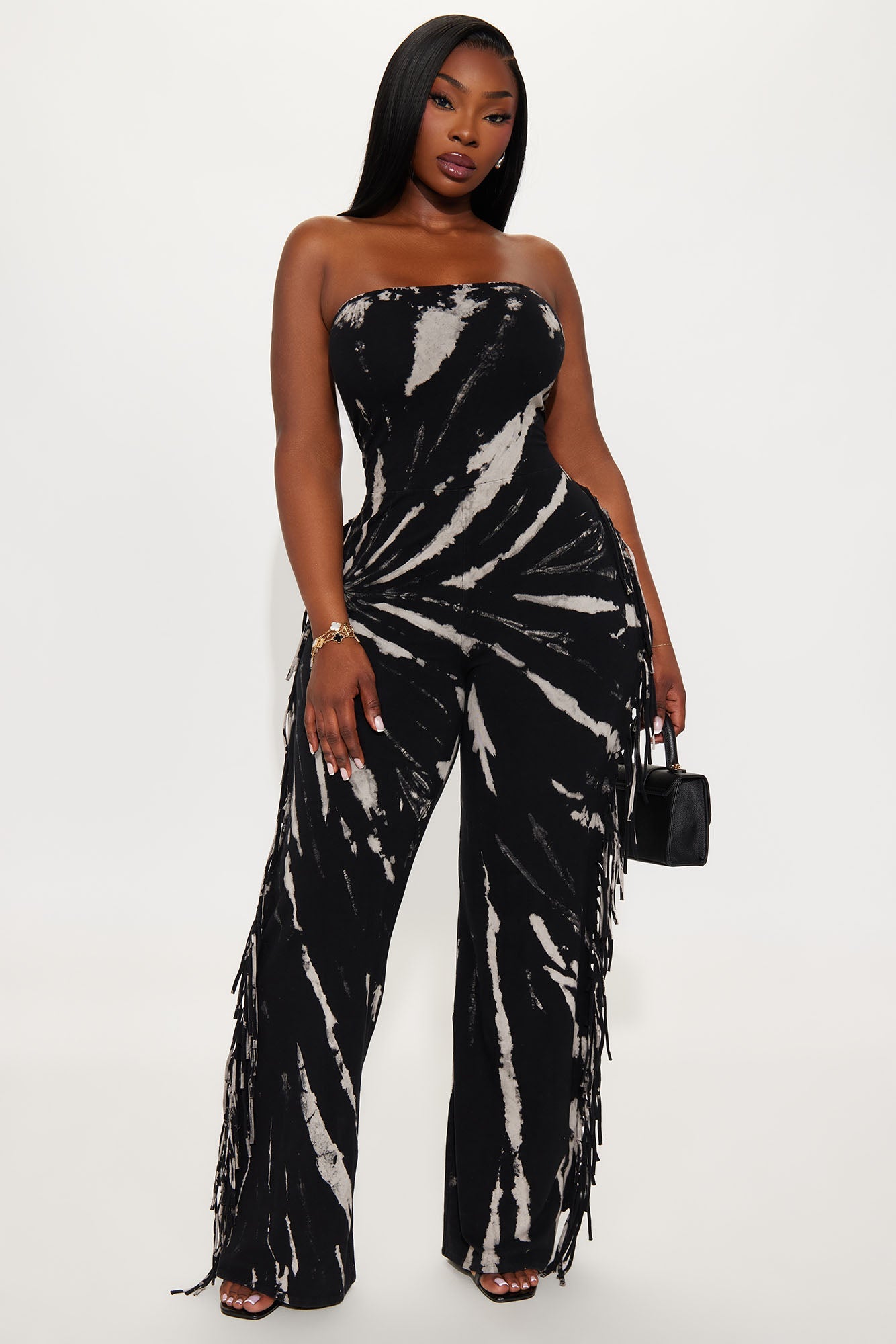 Wait For Me Jumpsuit - Black/combo