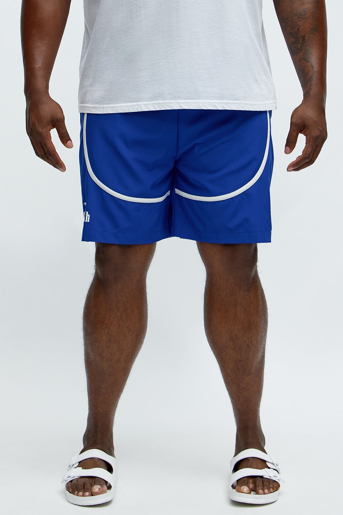 Relaxed 83 Contrast Binding Shorts - Blue