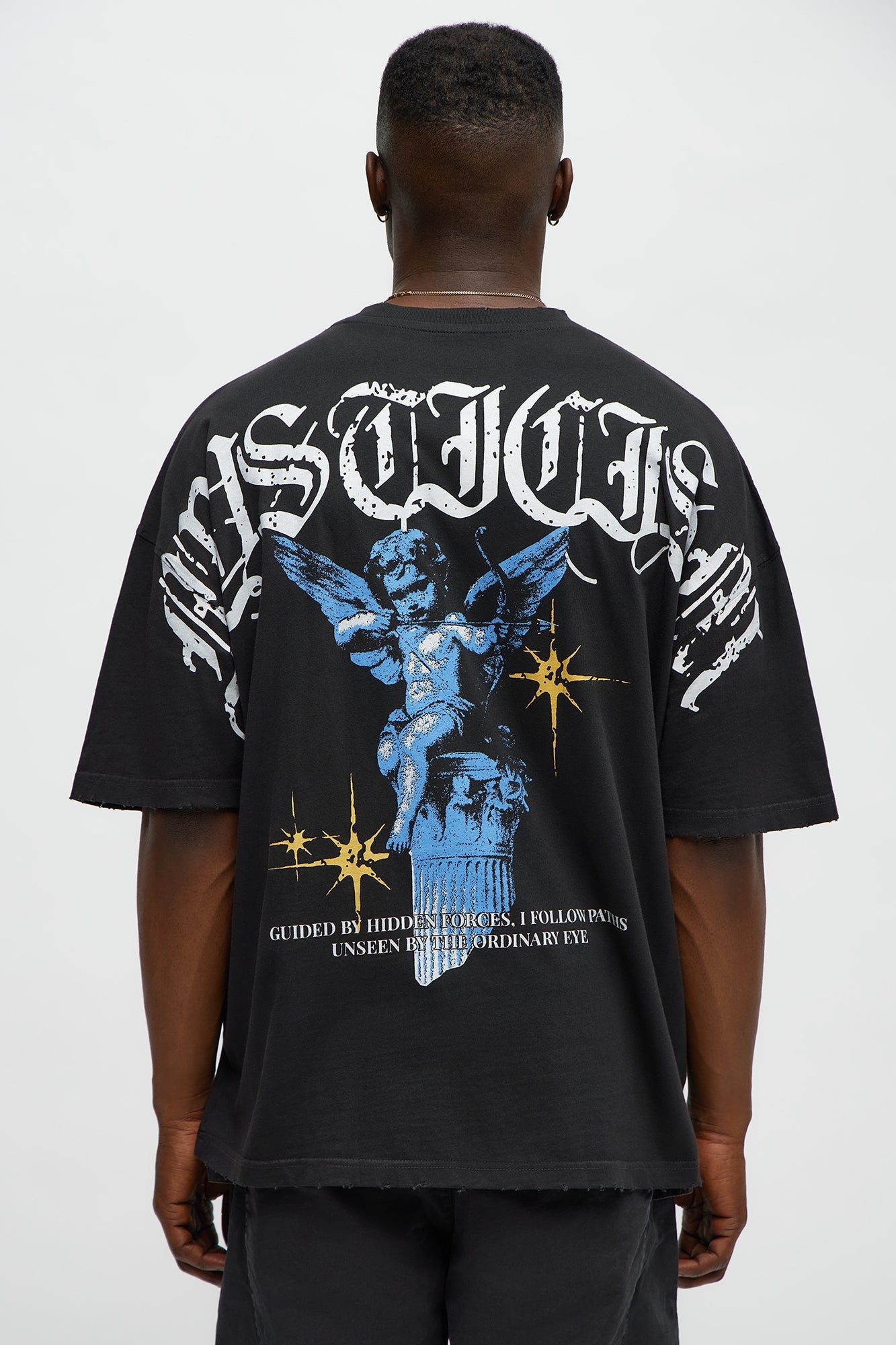 Mysticism Oversized Short Sleeve Tee - Black Wash