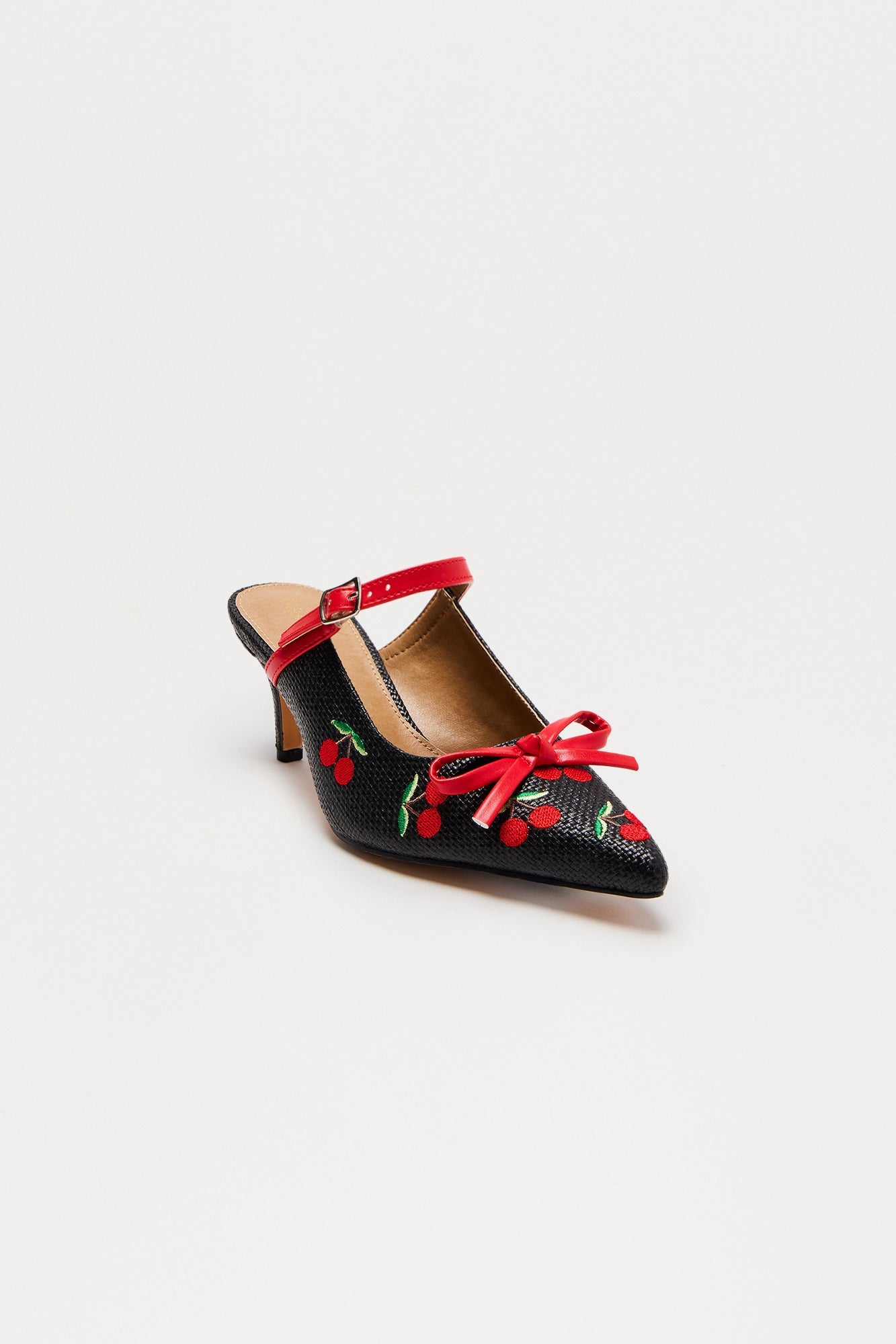 Pippa Bow Mary Jane Pumps - Black