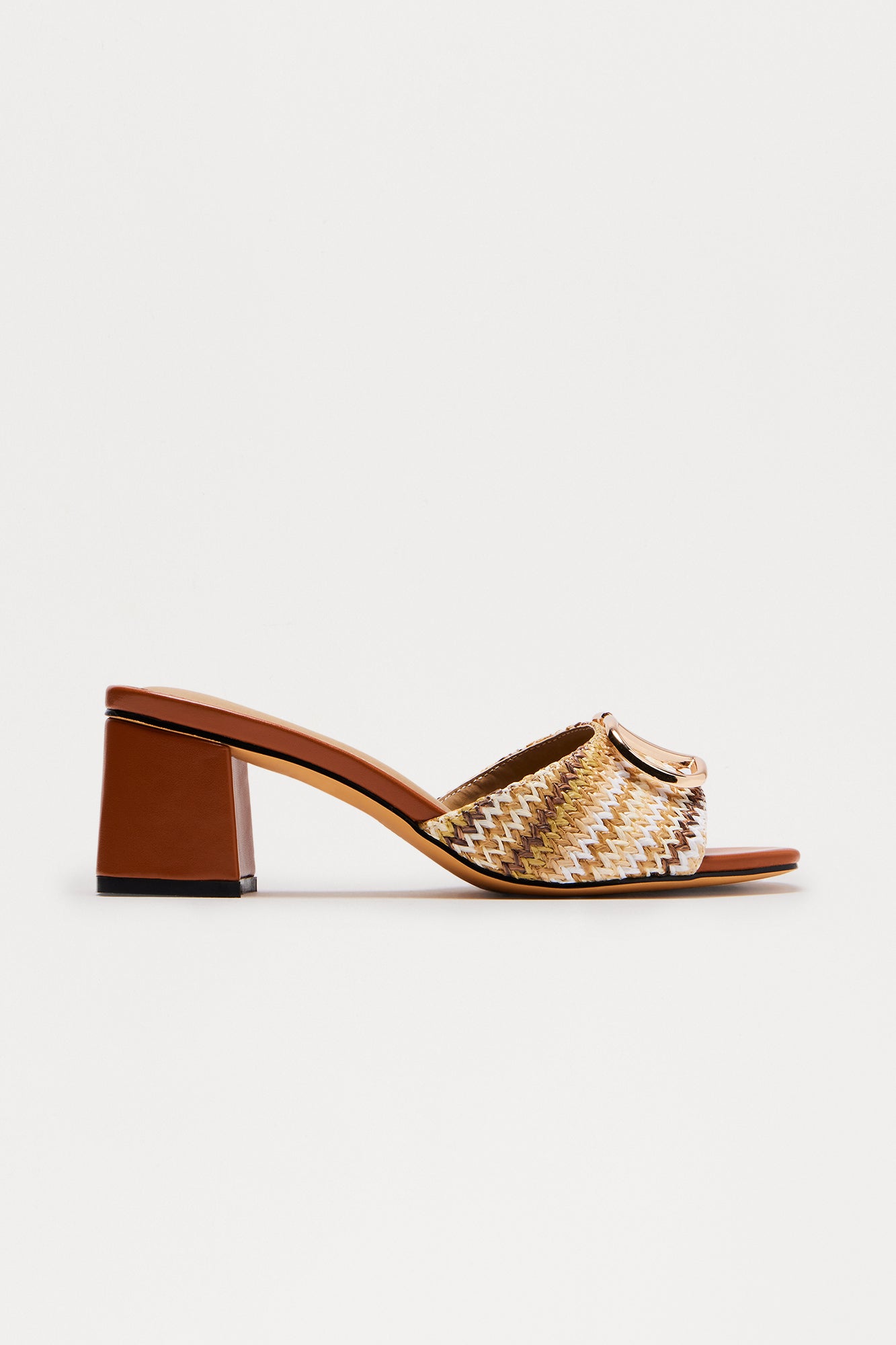 Regis Crochet Mules - Brown