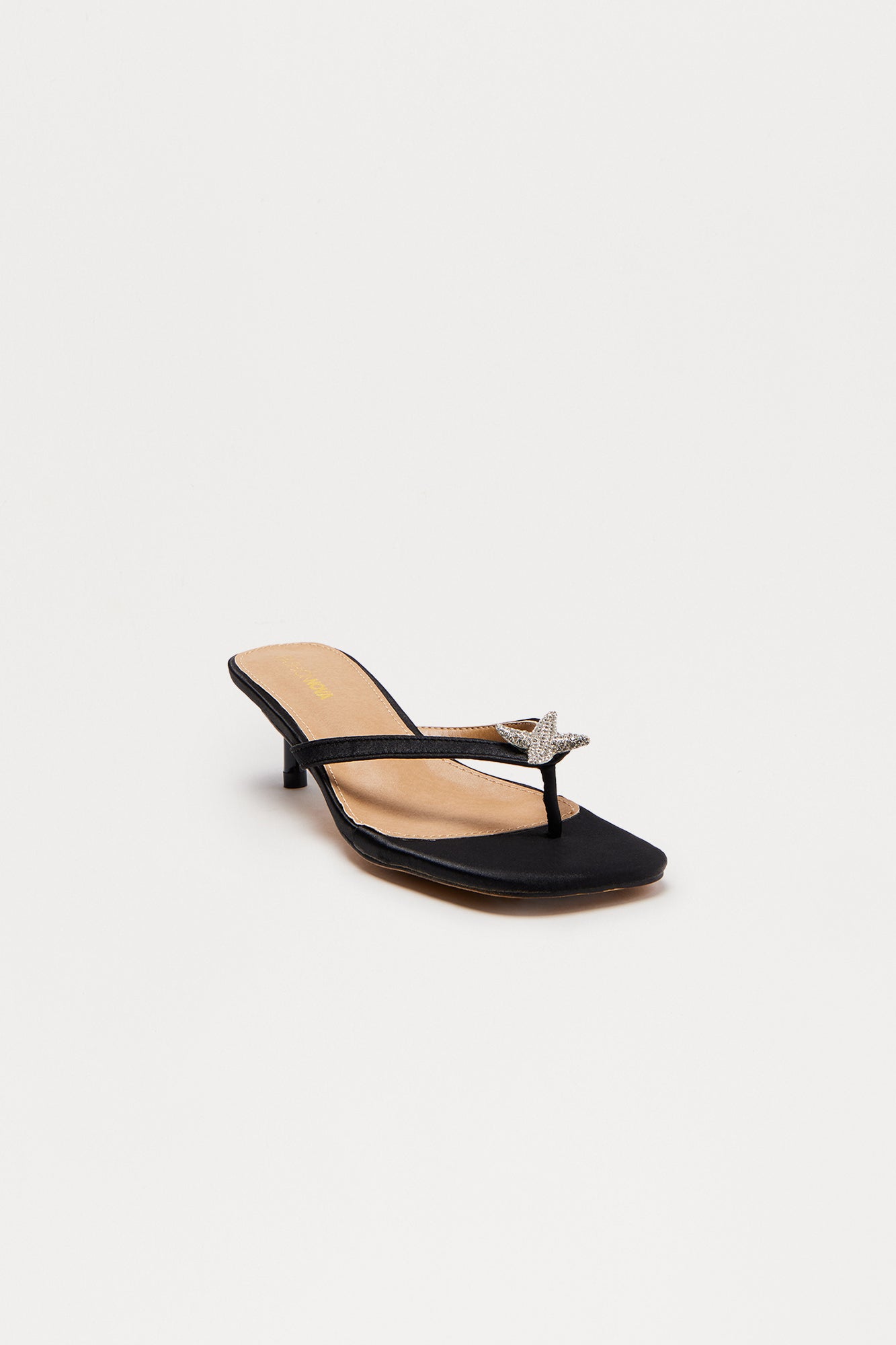 Ocean View Starfish Thong Mules - Black