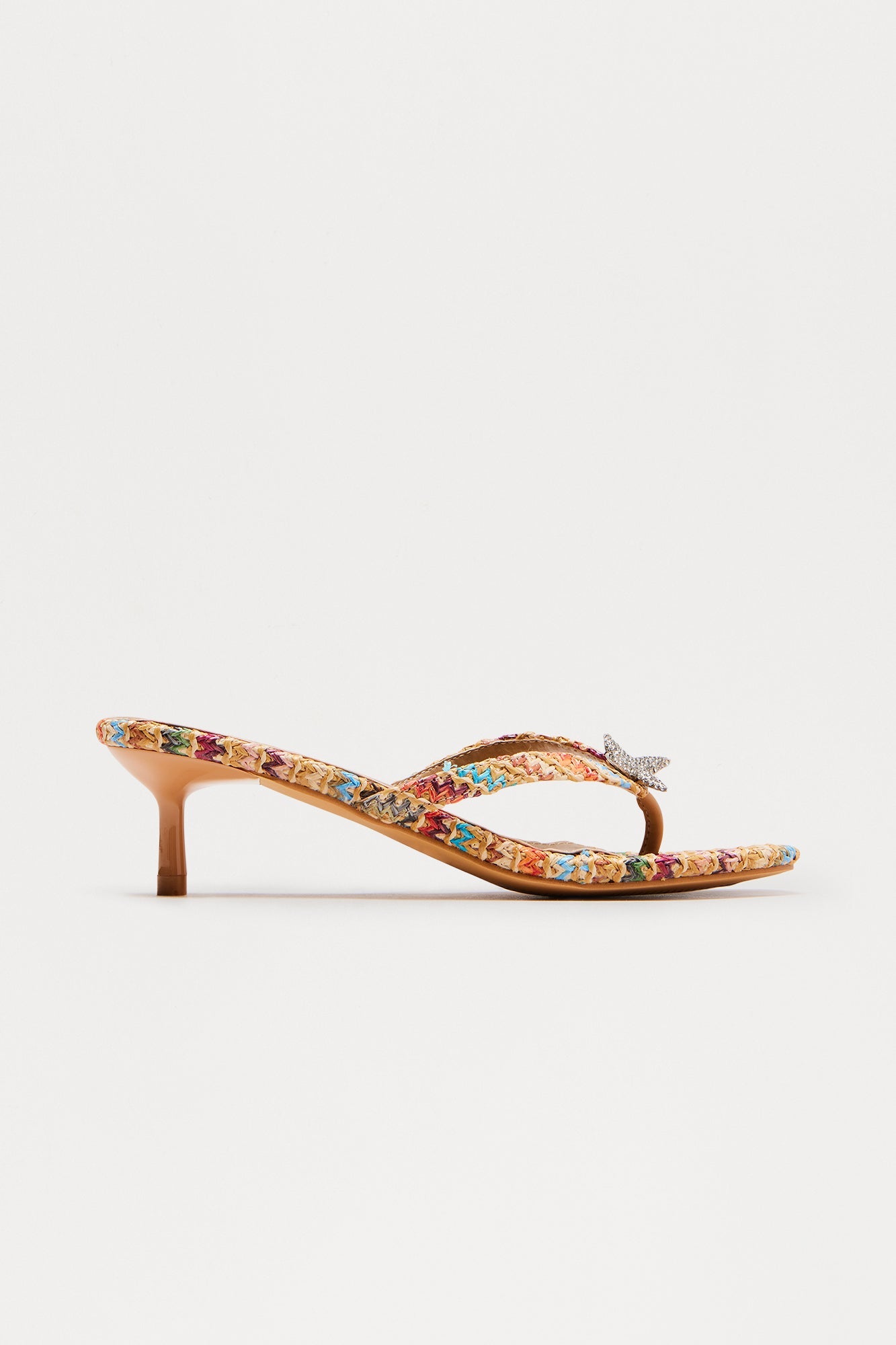 Ocean View Starfish Thong Mules - Multi Color