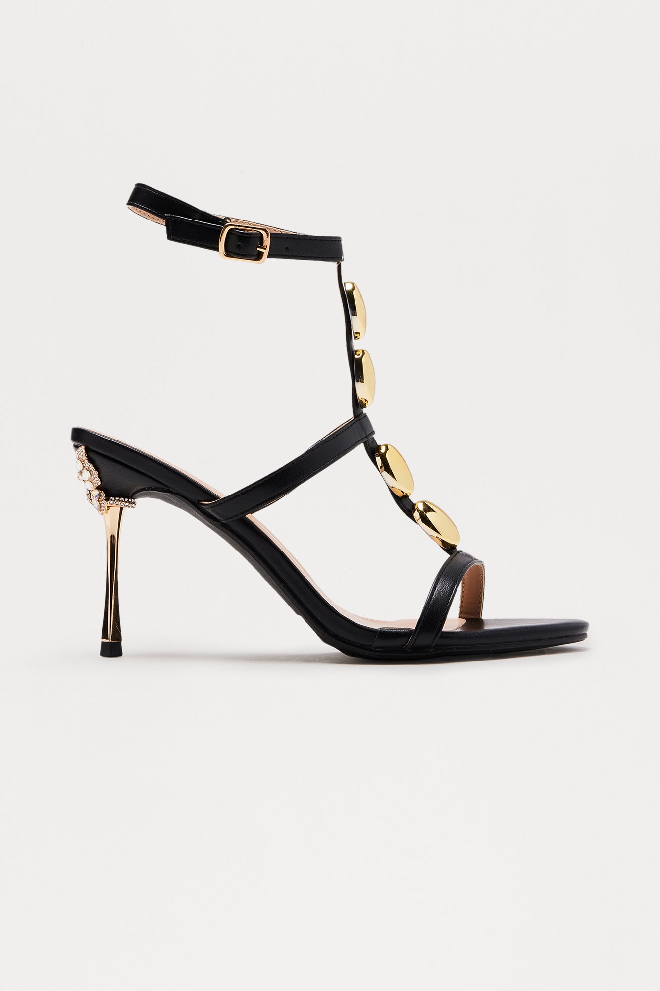 Paloma Hardware Butterfly Heels - Black