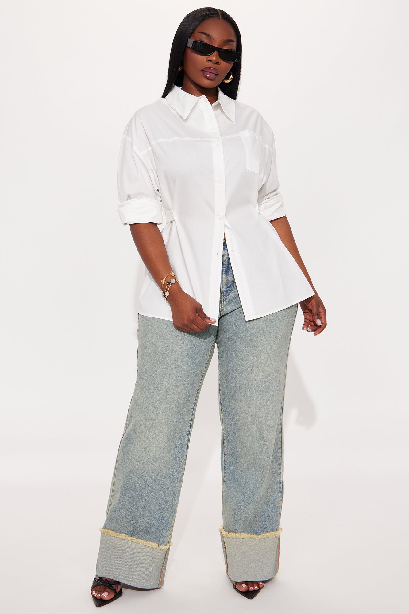 Sofia Poplin Shirt - White