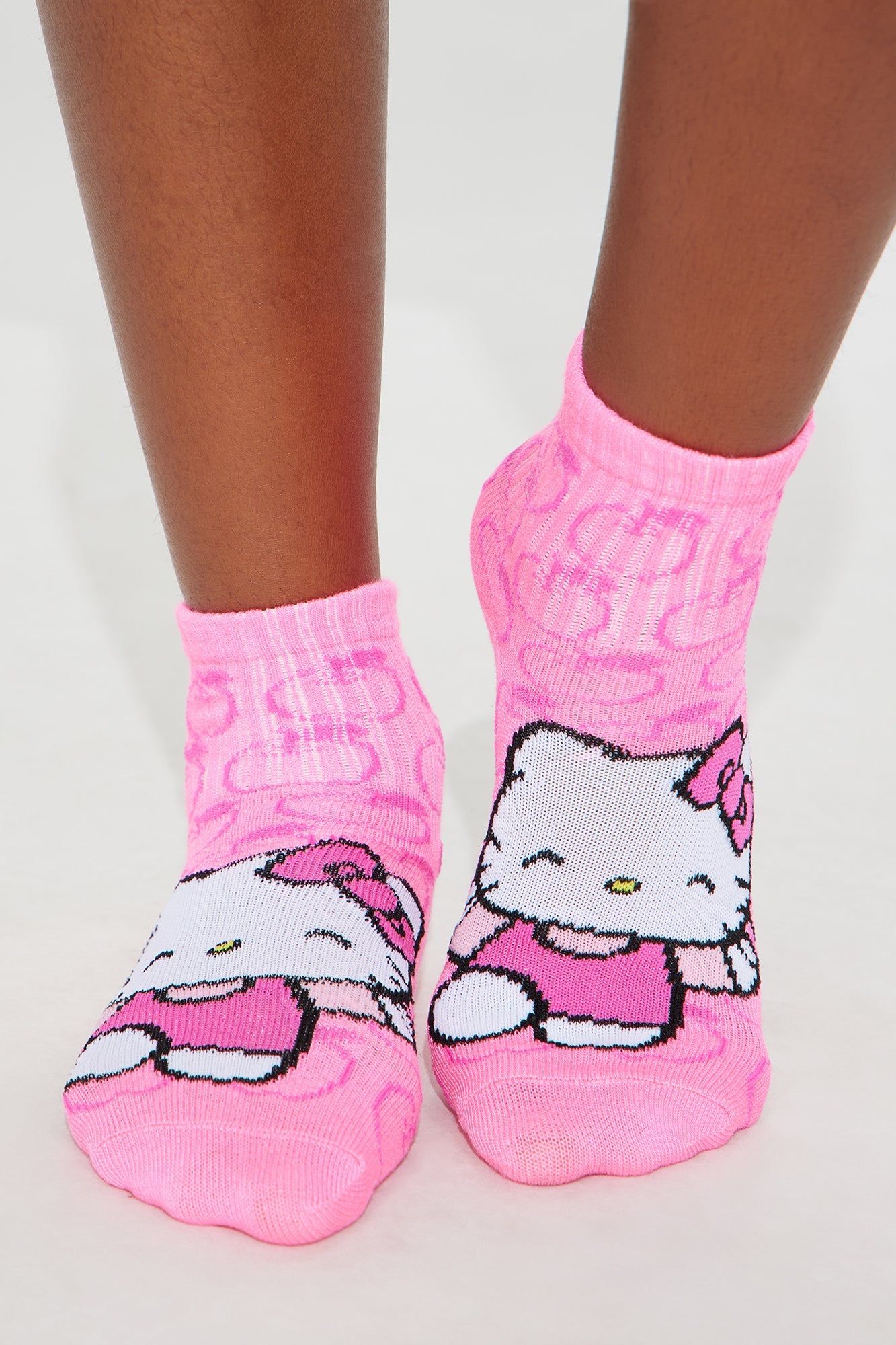 Mini All About Hello Kitty 5 Pack Crew Socks - Pink/combo
