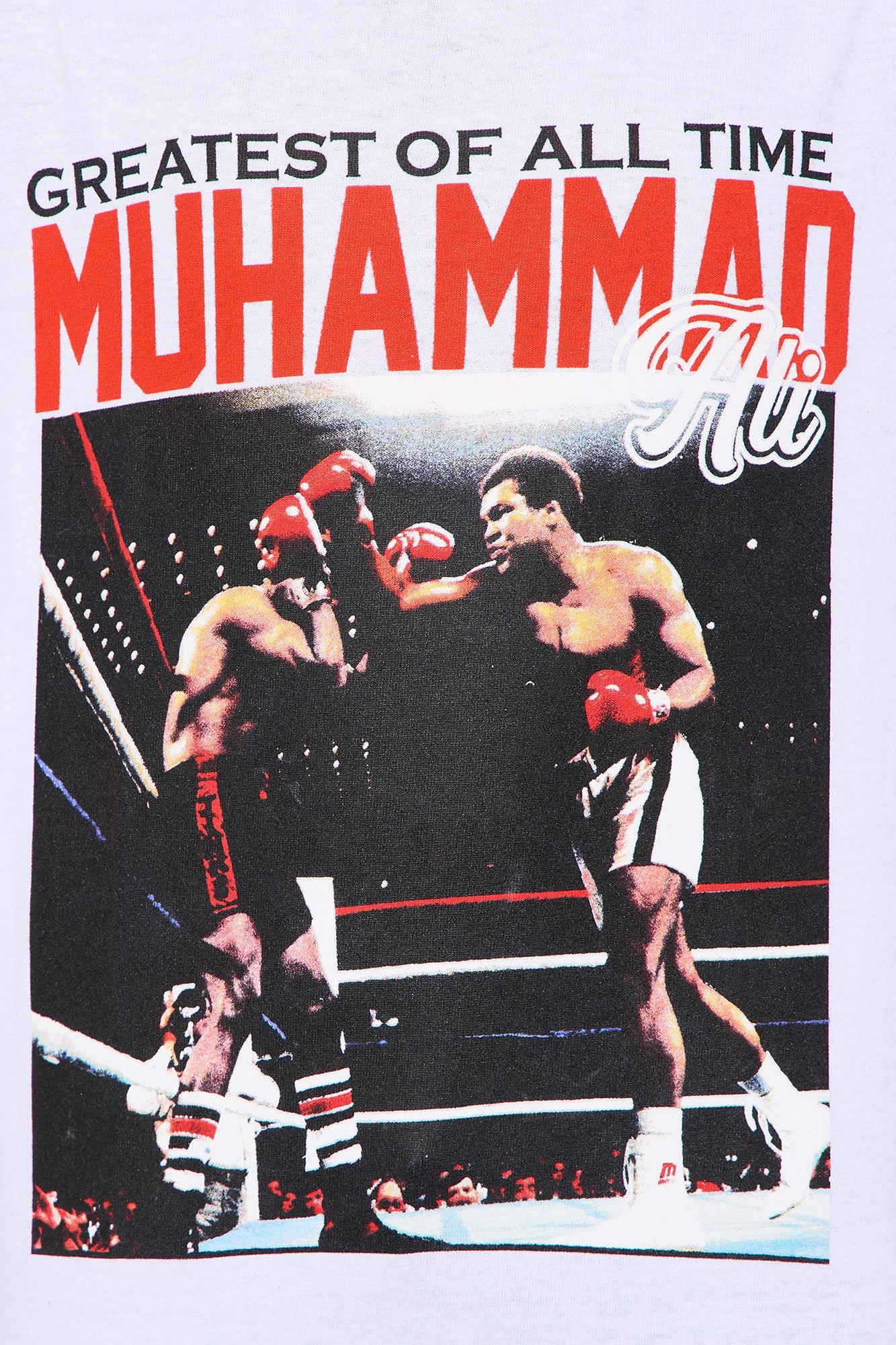 Mini The Greatest Muhammad Ali Short Sleeve Front/Back Tee - White