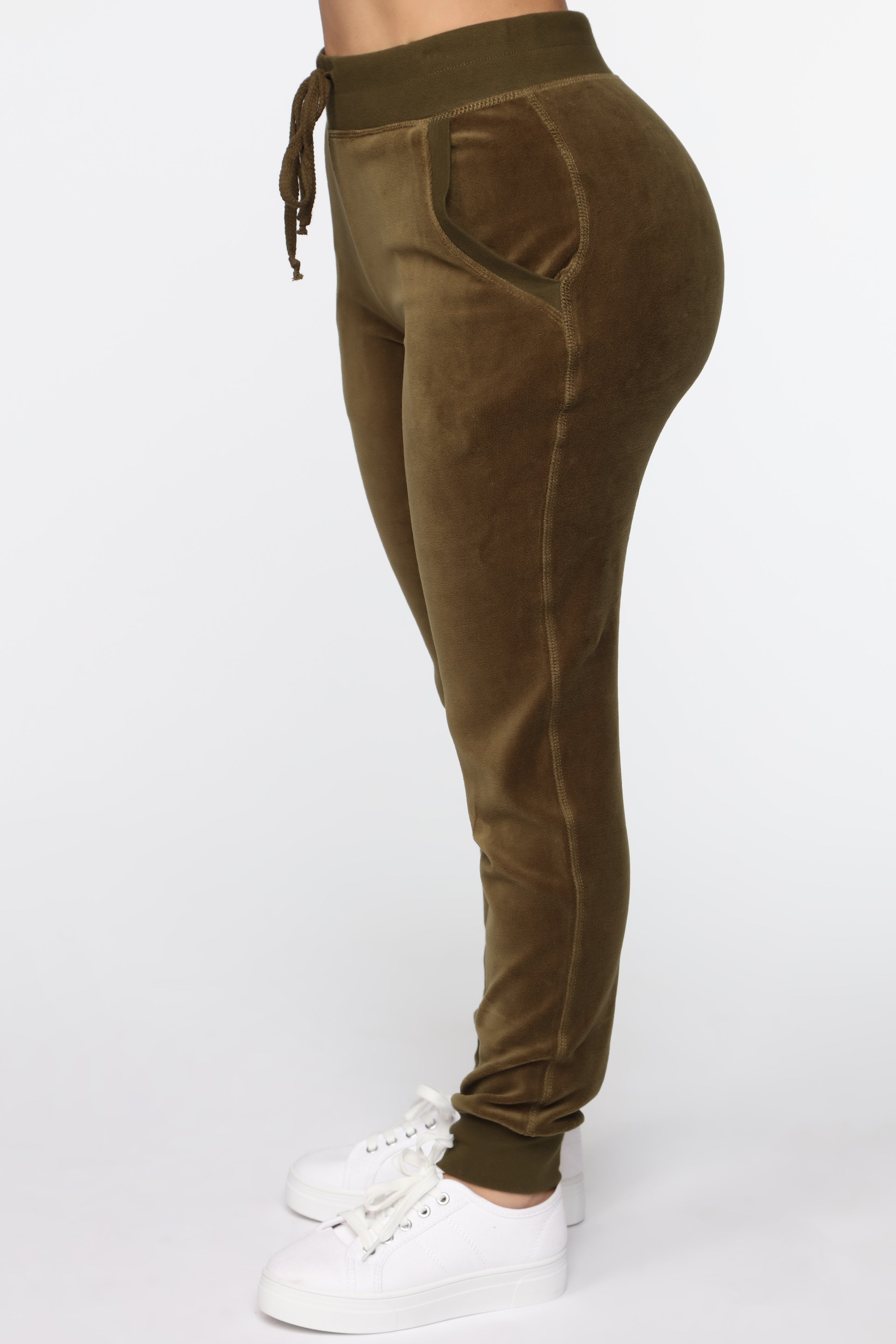 The Original Trendsetter Velour Set - Olive