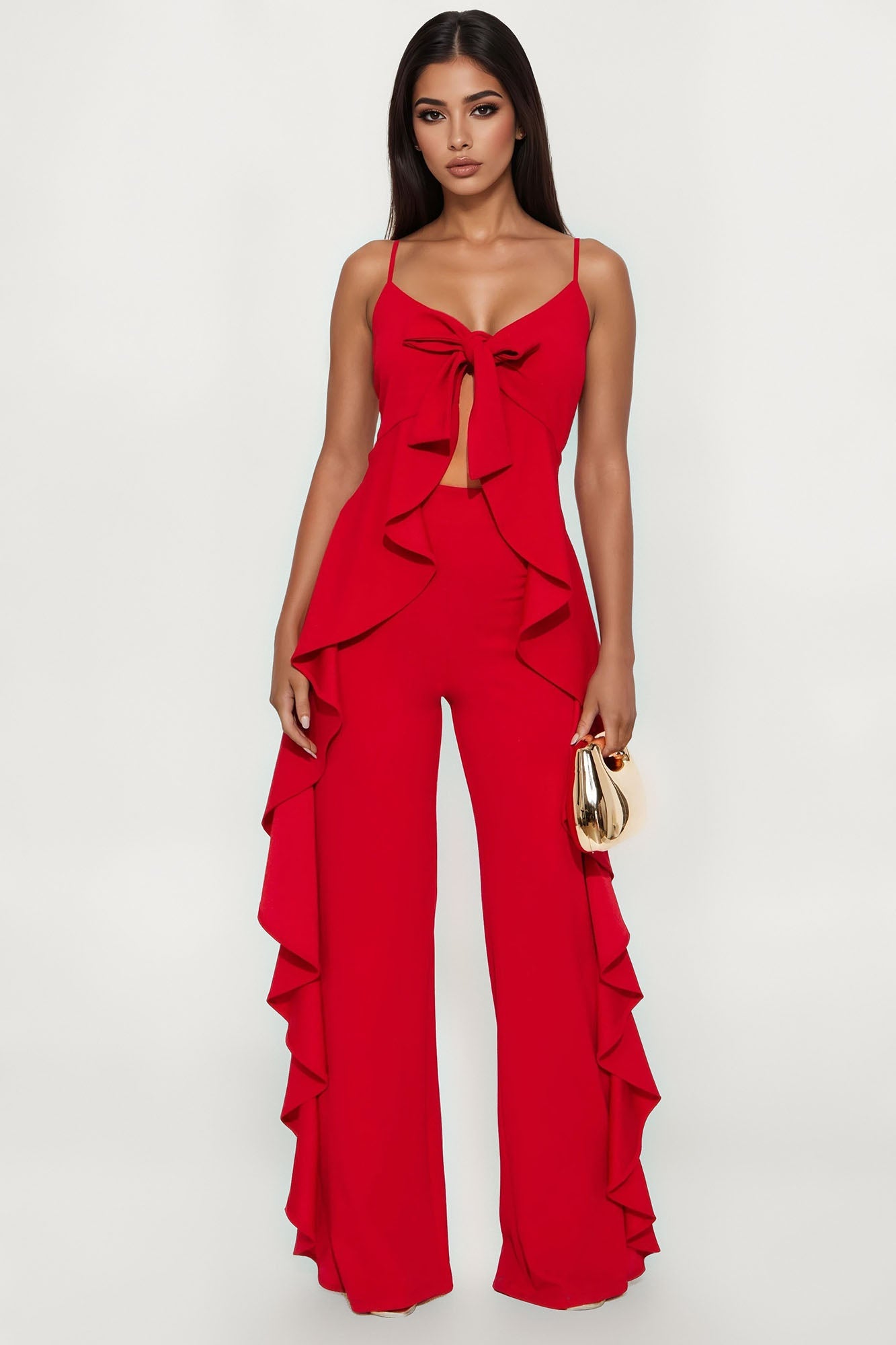 Cocktail Chronicles Jumpsuit - Red