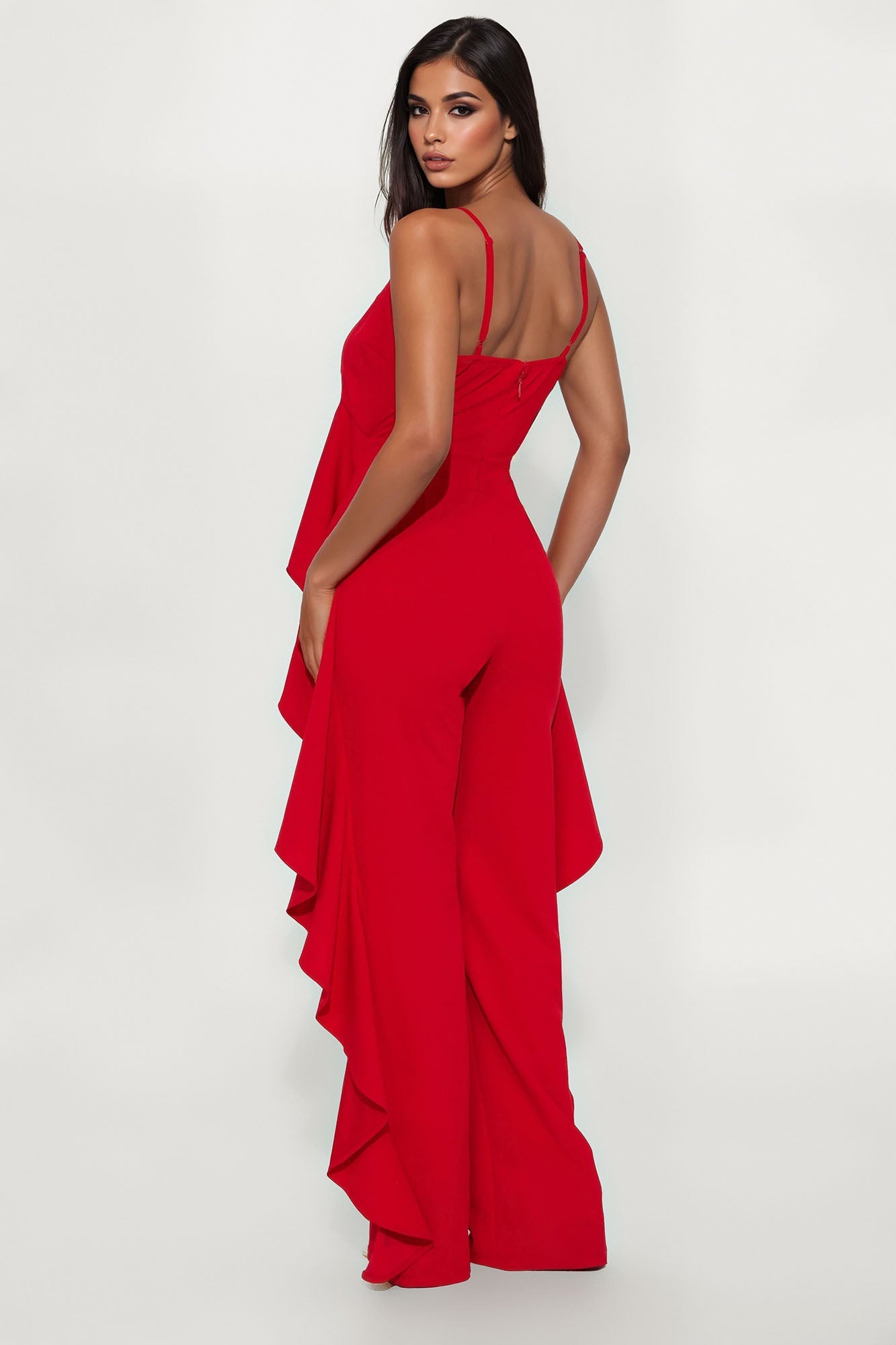 Cocktail Chronicles Jumpsuit - Red
