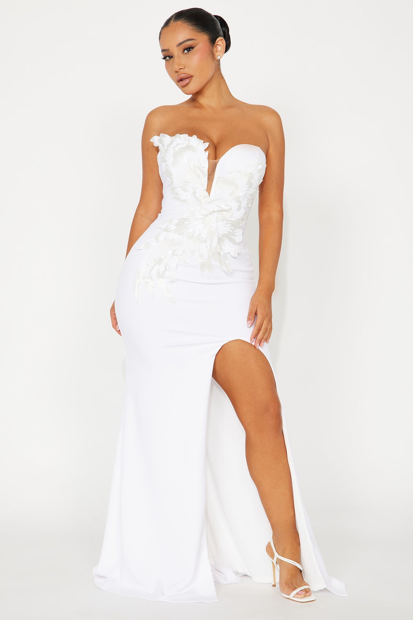 White Swan Maxi Dress - White