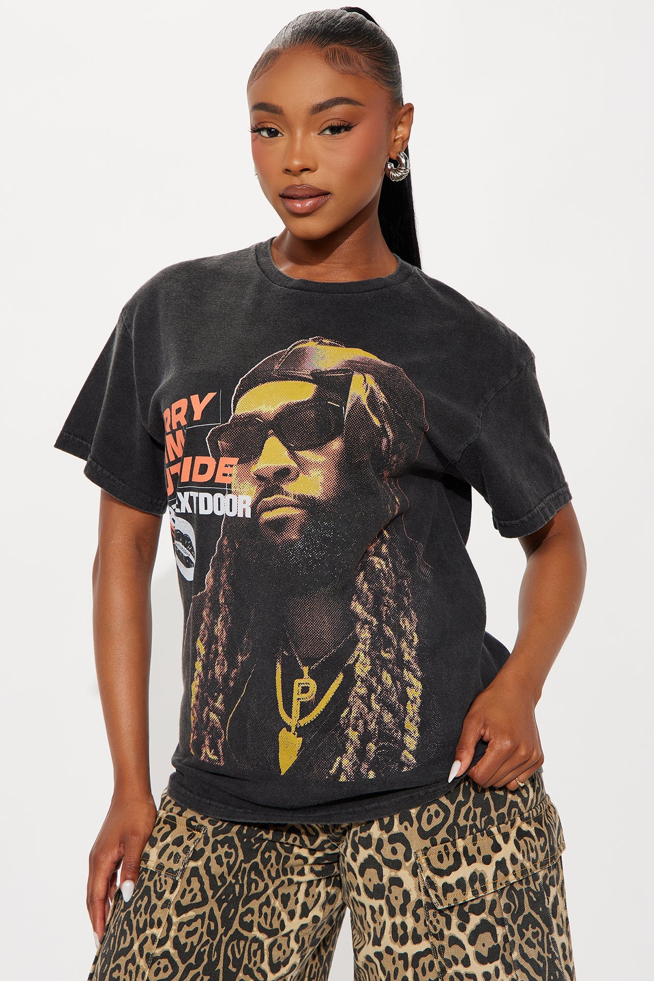 Party Next Door Washed Tee - Black