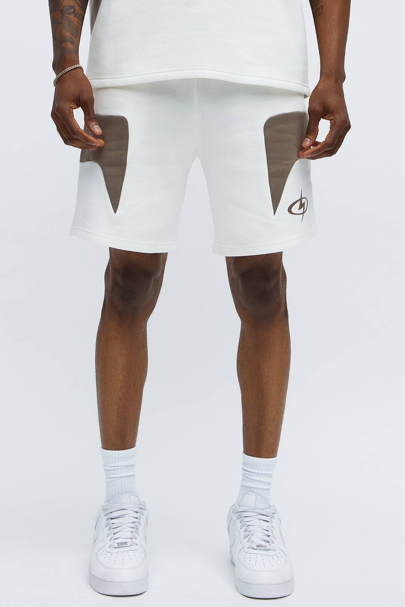 Young Leader Sweatshorts - White