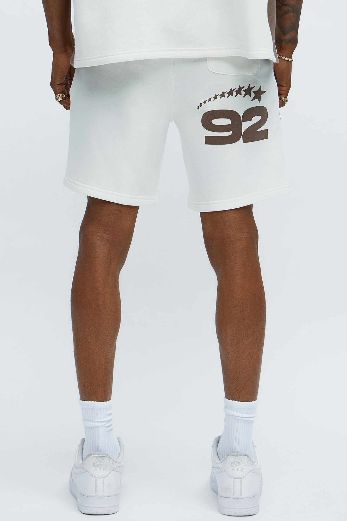 Young Leader Sweatshorts - White