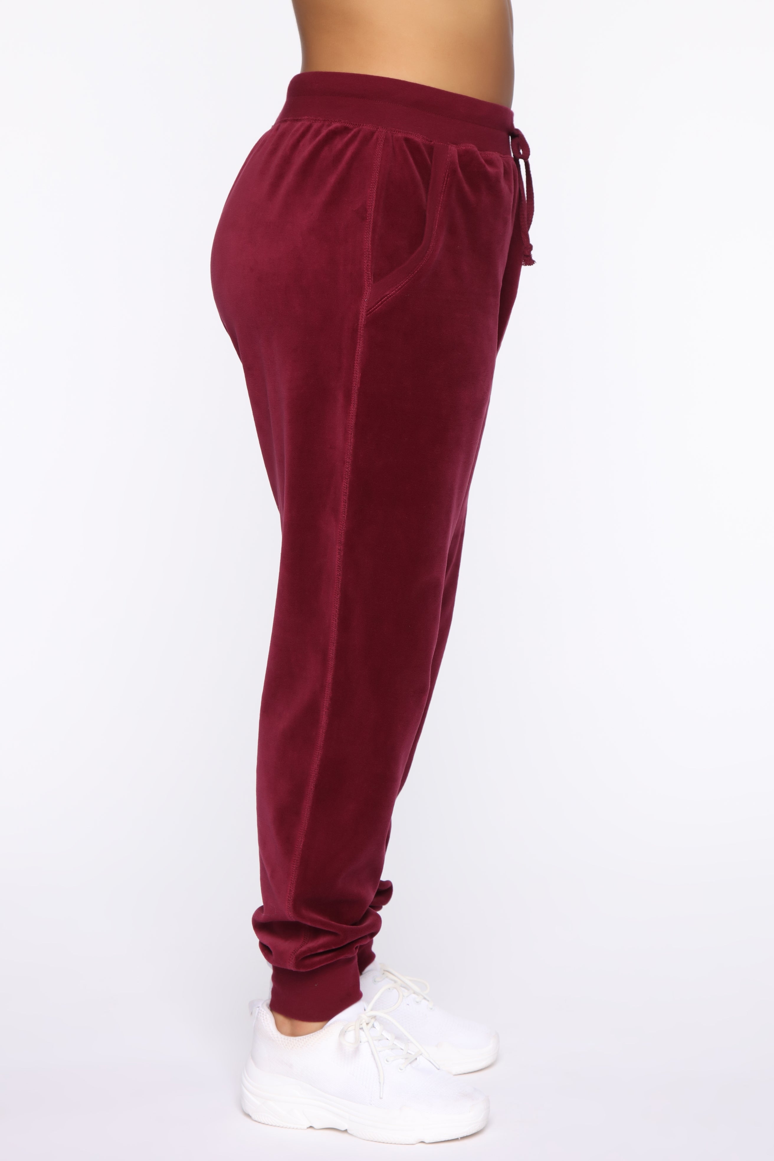 The Original Trendsetter Velour Set - Burgundy